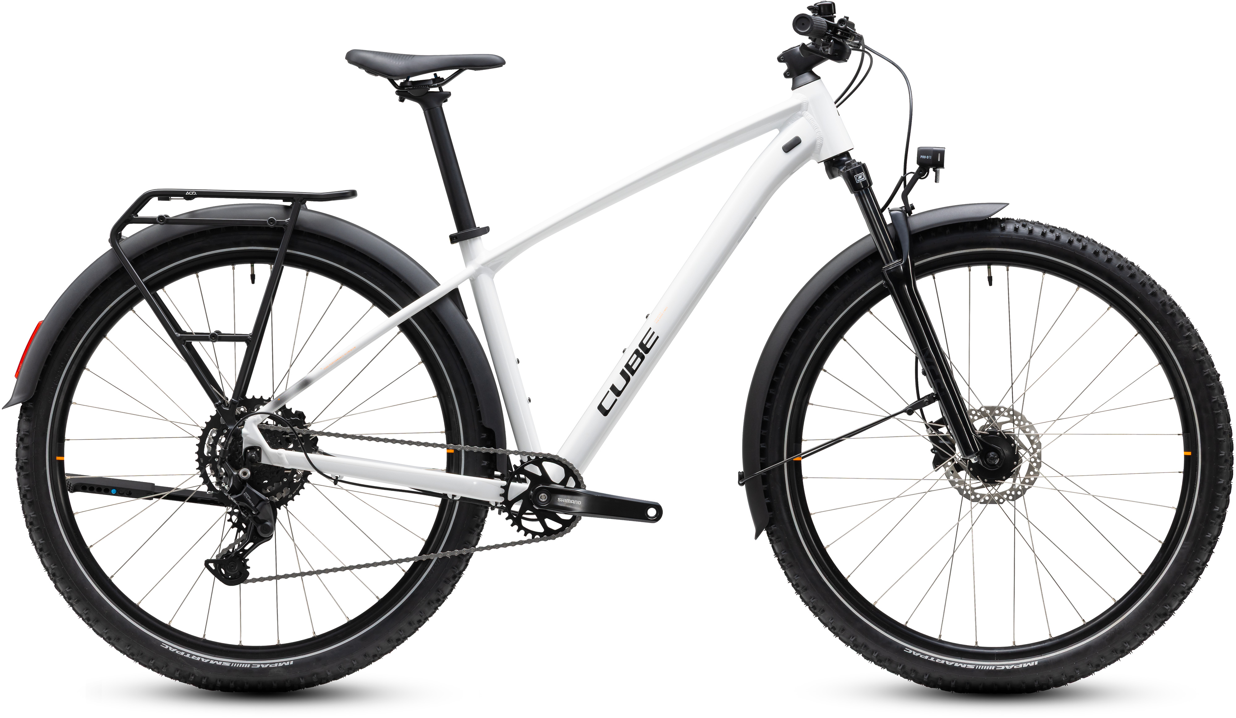 Ciclism - BICICLETA CUBE AIM ONE FE METALLICWHITE BLACK 2027 cadru L (19") - roti 29