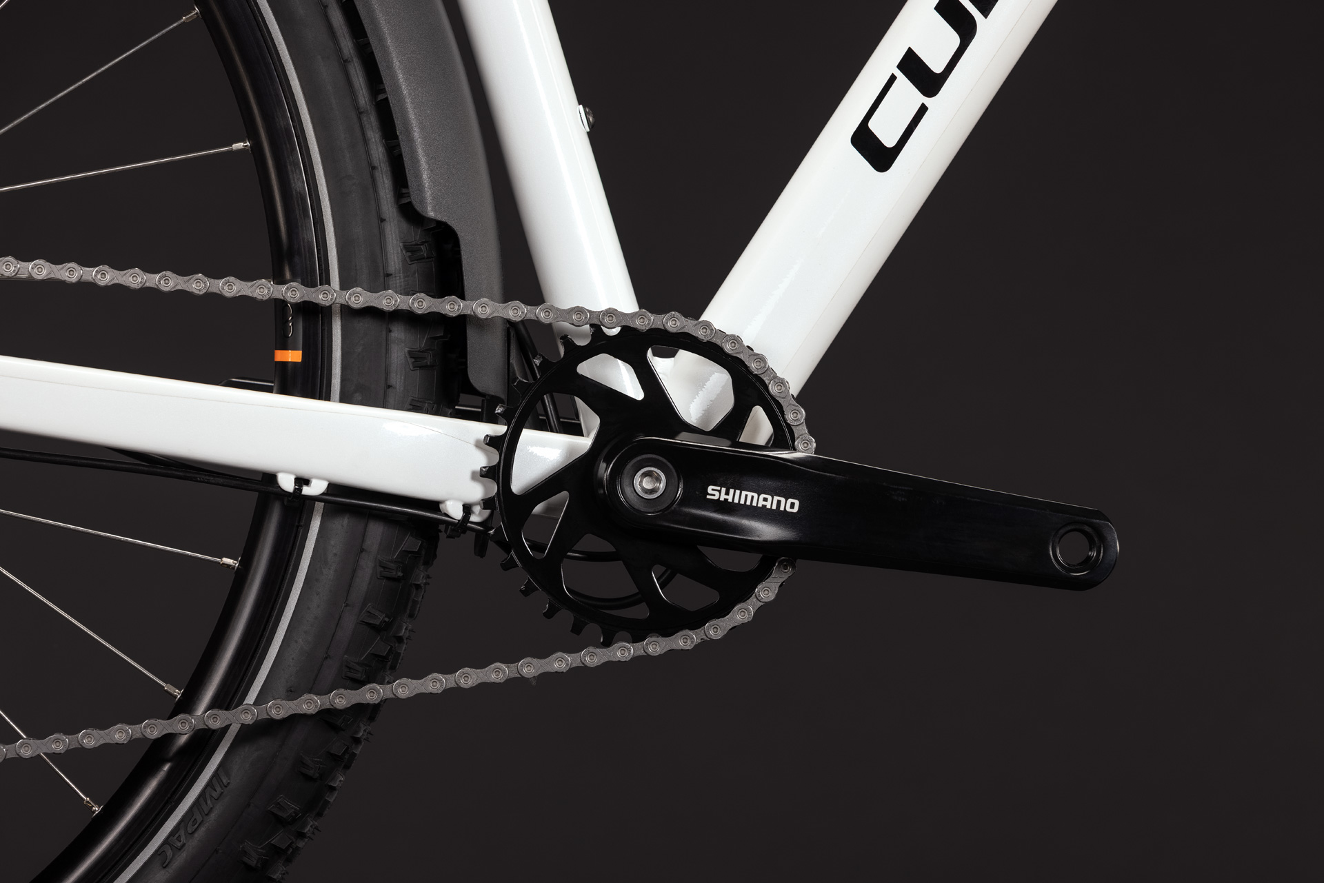 BICICLETA CUBE AIM ONE FE METALLICWHITE BLACK 2027 cadru S (15") - roti 27.5 [3]