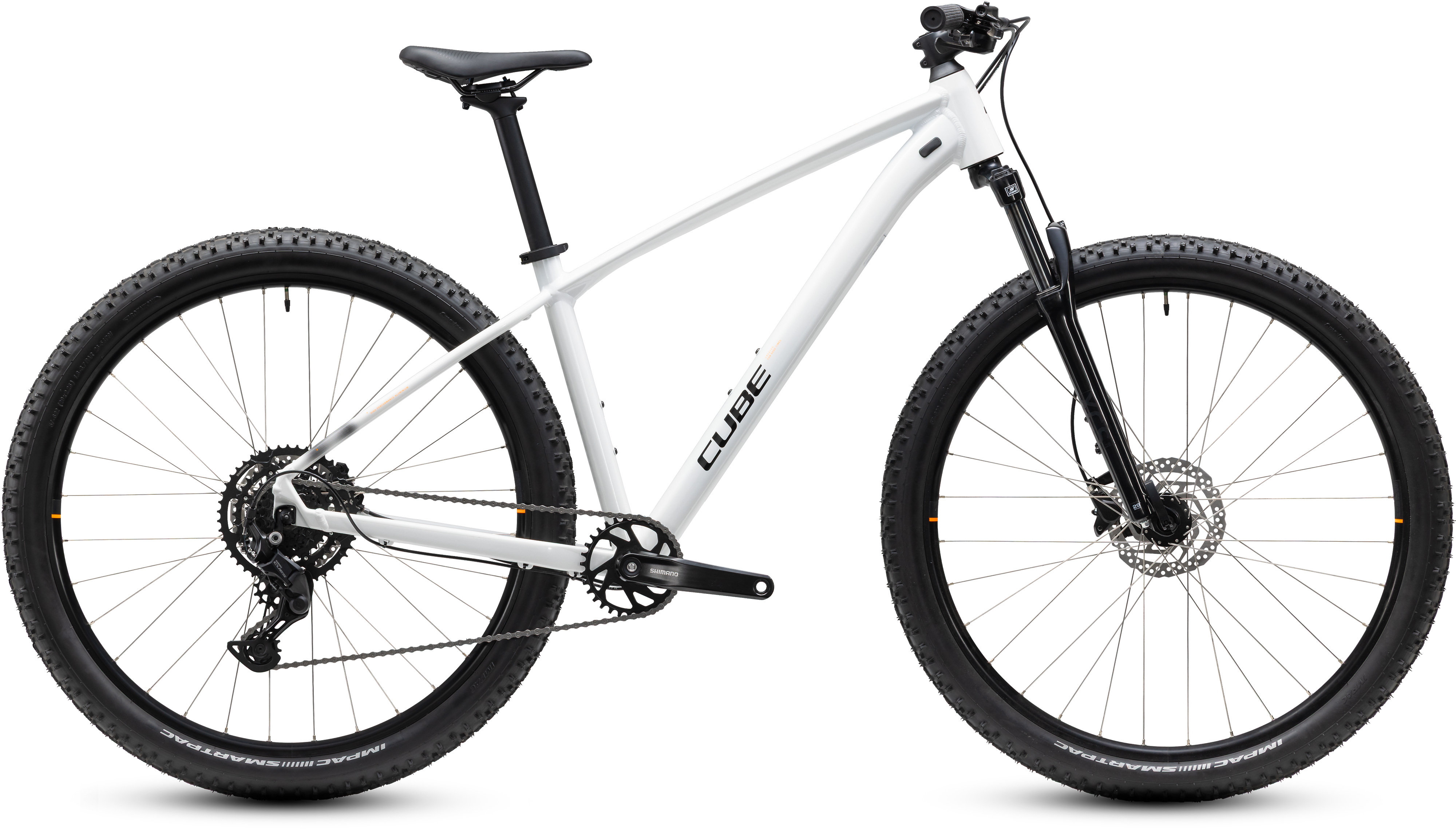 Ciclism - BICICLETA CUBE AIM ONE METALLICWHITE BLACK 2027 cadru XL (22") - roti 29