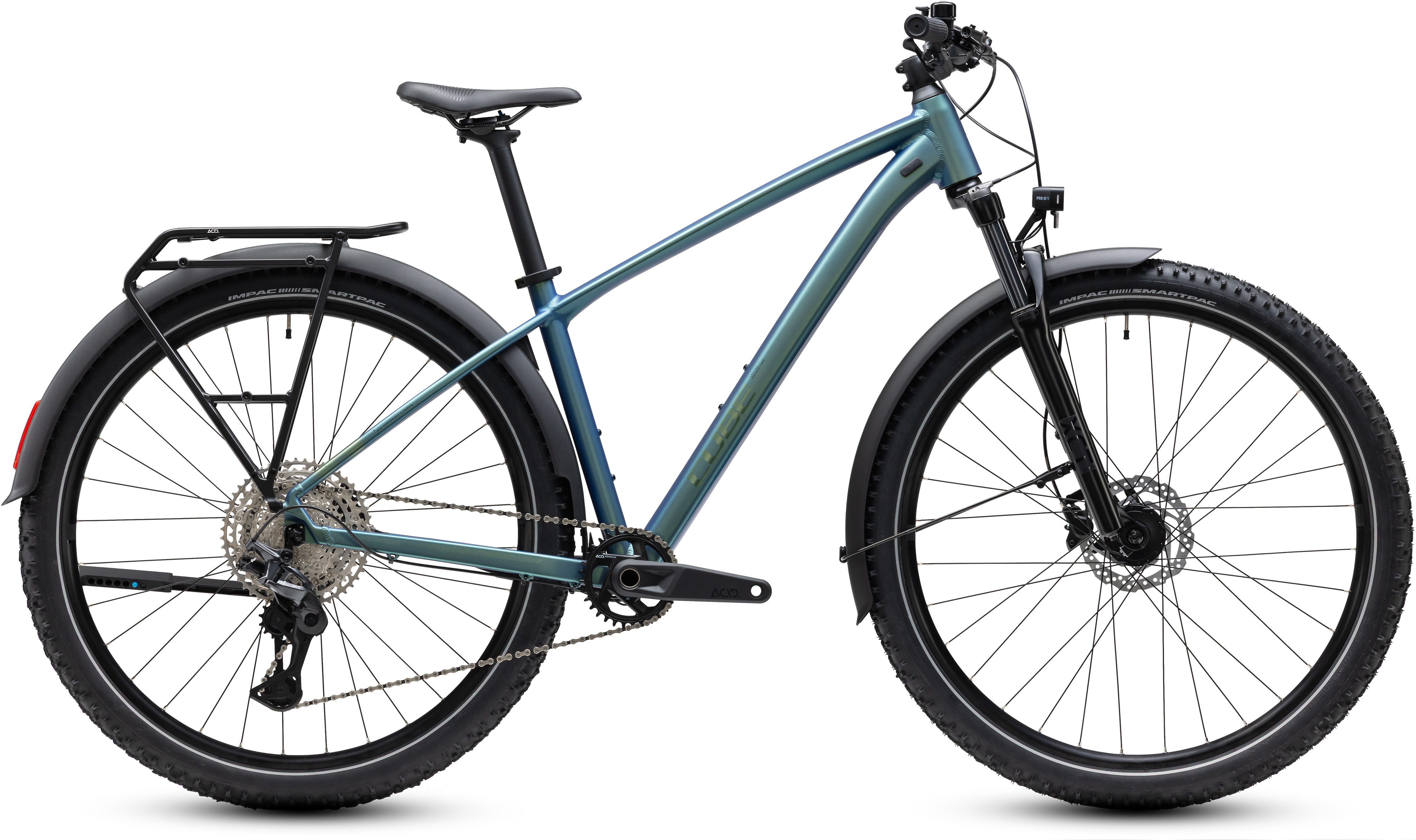 Ciclism - BICICLETA CUBE AIM SLX FE SHIFTVERDE CHROME 2027 cadru XS (14") - roti 27.5