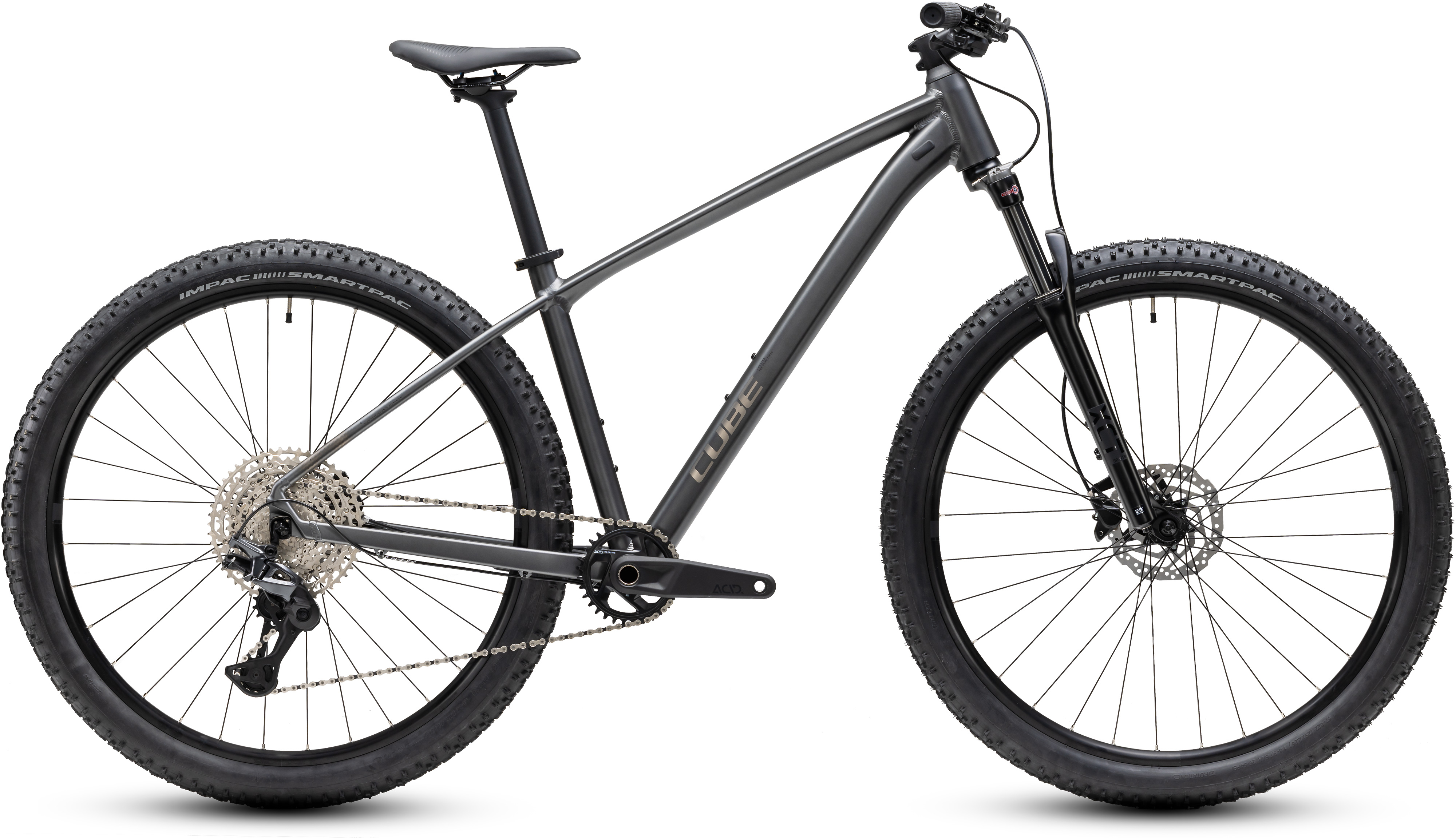Ciclism - BICICLETA CUBE AIM SLX SLATEBLACK CHROME 2027 cadru M (17") - roti 29