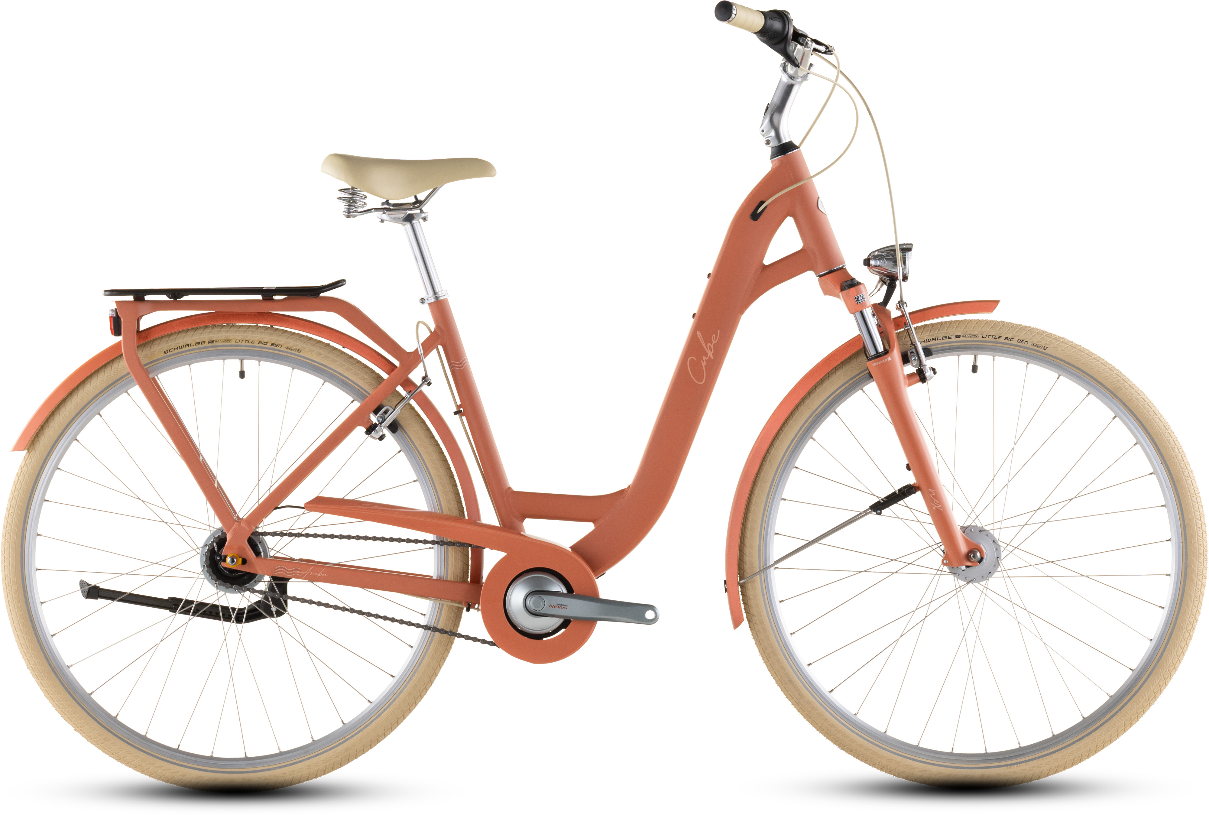 Ciclism - BICICLETA CUBE ARUBA EASY ENTRY PAPAYA CREME 2026 45 cm