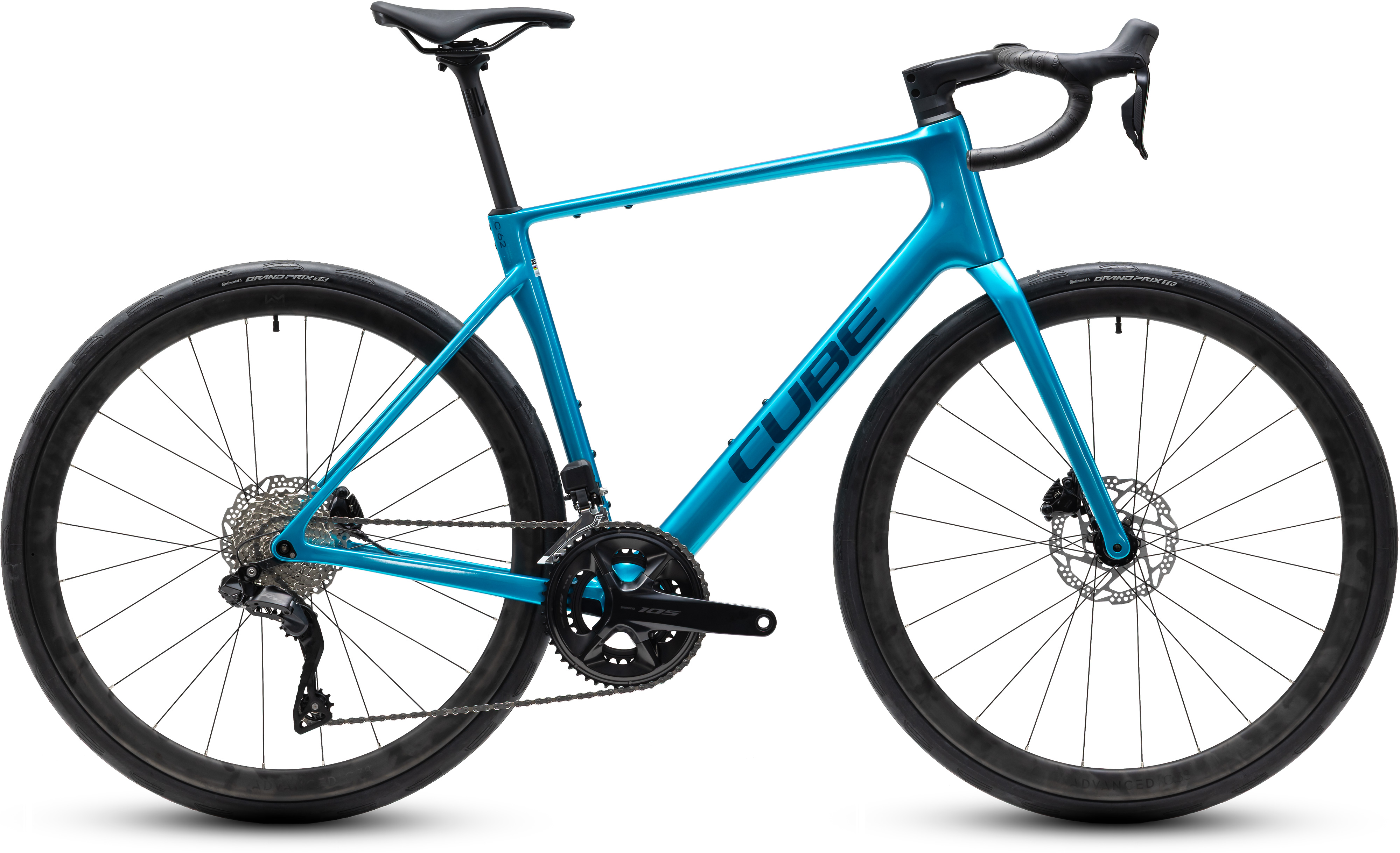 Ciclism - BICICLETA CUBE ATTAIN C:62 SLX BALI BLUE 2027 60 cm