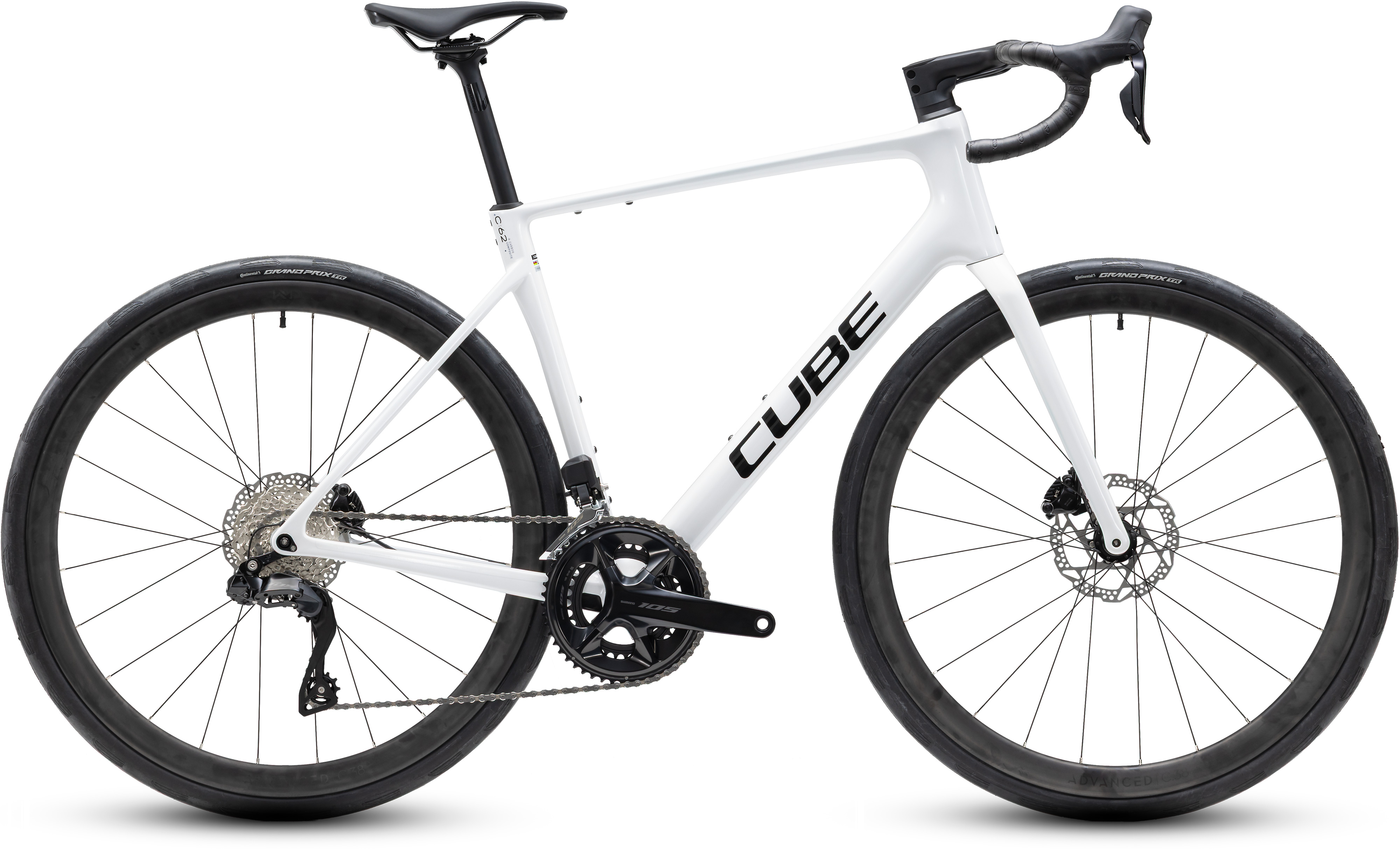 Ciclism - BICICLETA CUBE ATTAIN C:62 SLX METALLICWHITE BLACK 2027 58 cm