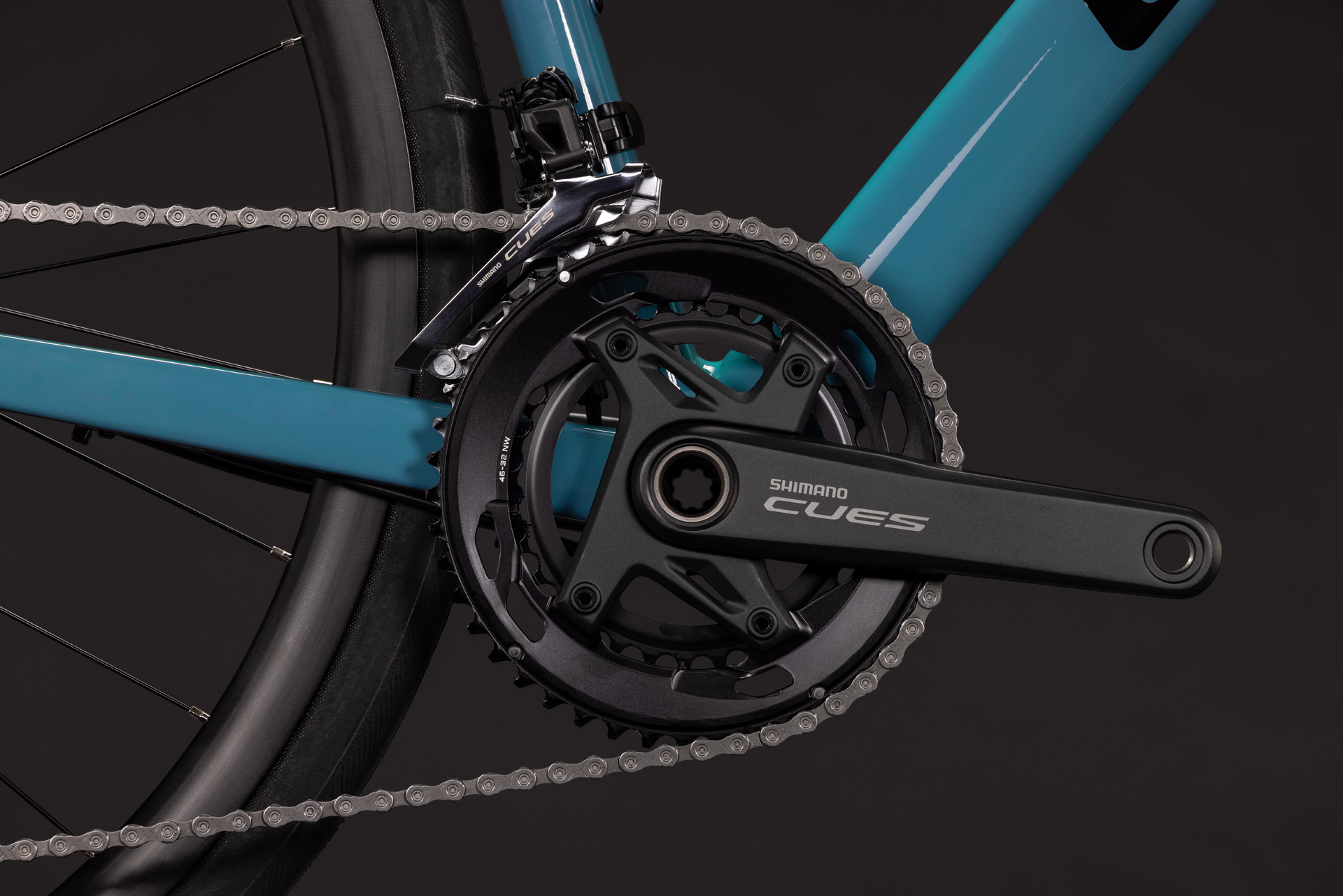 BICICLETA CUBE ATTAIN PRO SURFBLUE BLACK 2027 60 cm [4]