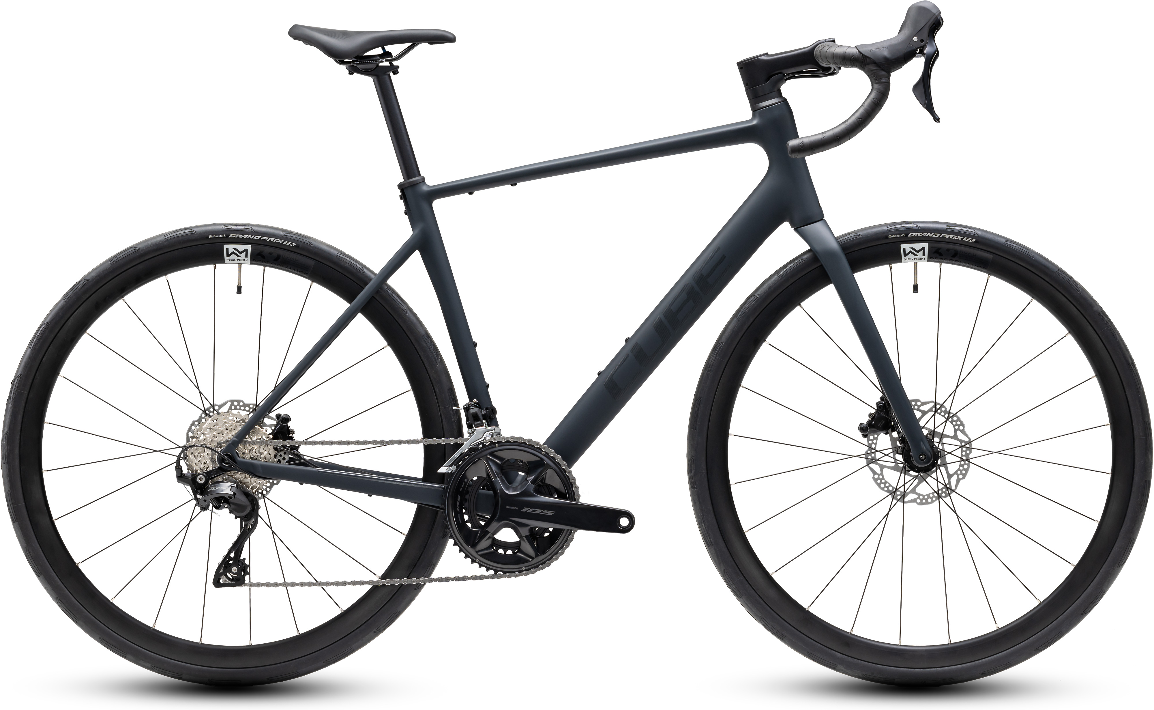 Ciclism - BICICLETA CUBE ATTAIN SLX BLACK CHROME 2027 58 cm
