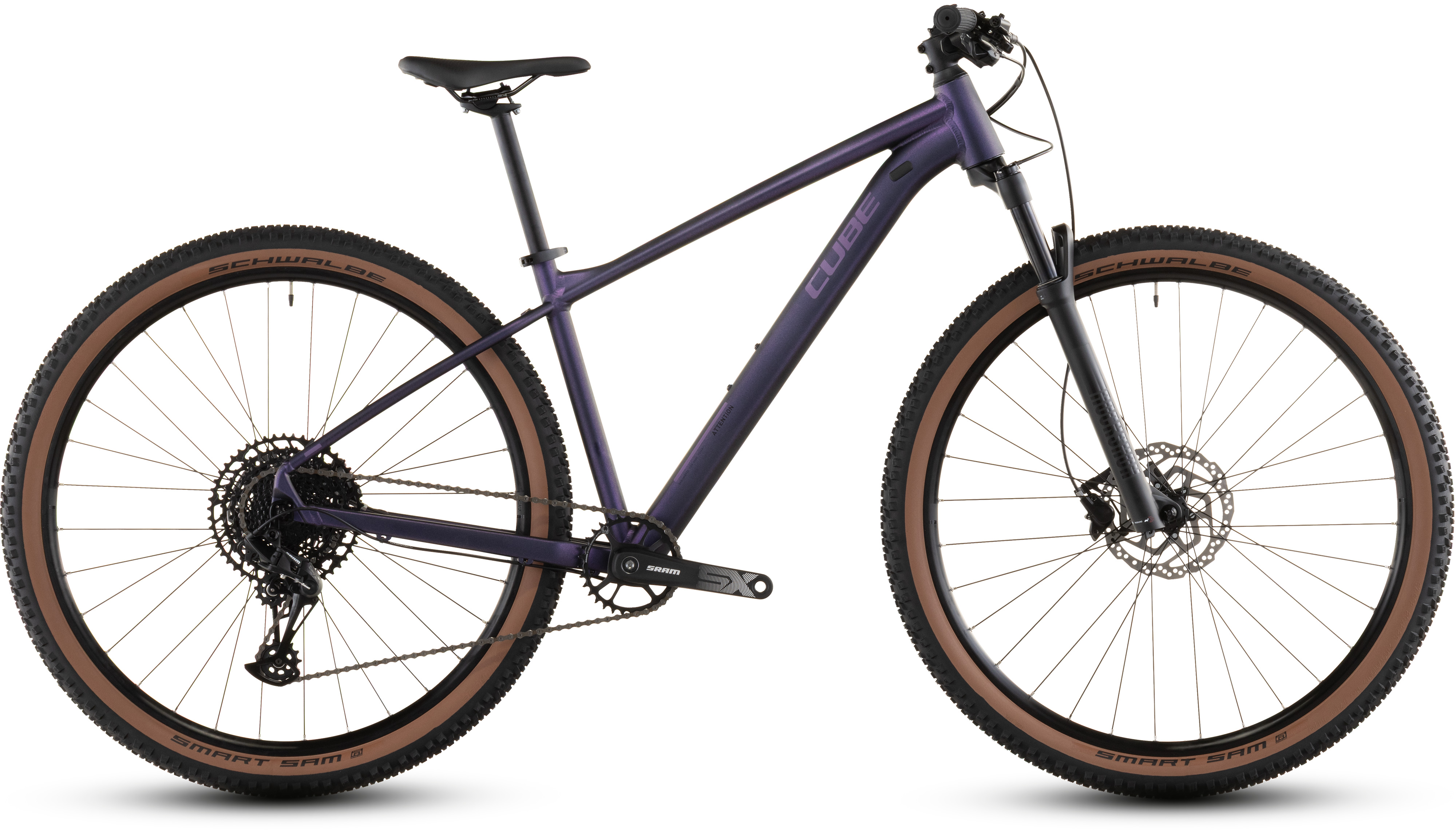 Ciclism - BICICLETA CUBE ATTENTION SLX PURPLEGALAXY BLACK 2026 cadru L (19") - roti 29