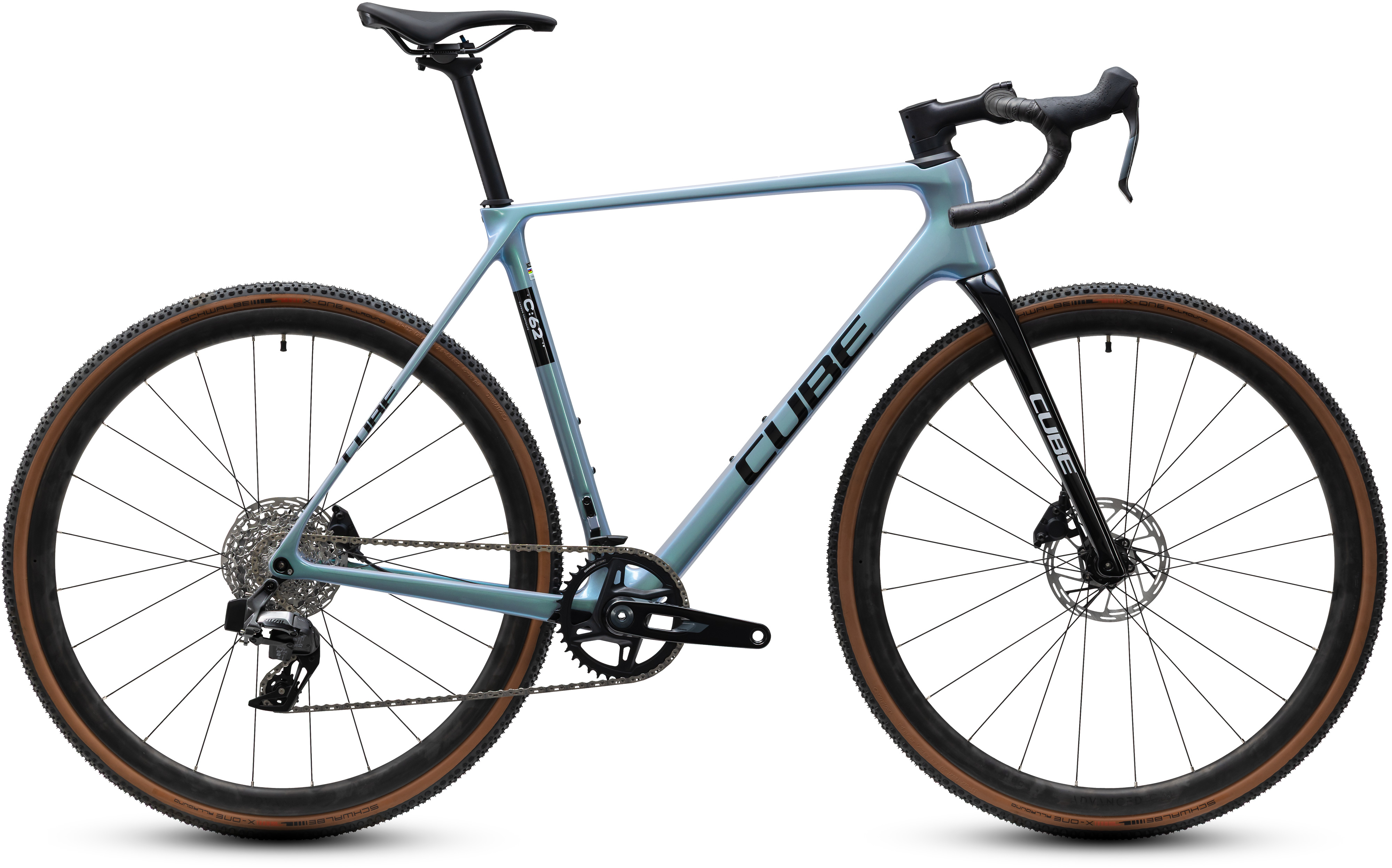 Ciclism - BICICLETA CUBE CROSS RACE C:62 PRO GREENFUSION BLACK 2027 50 cm