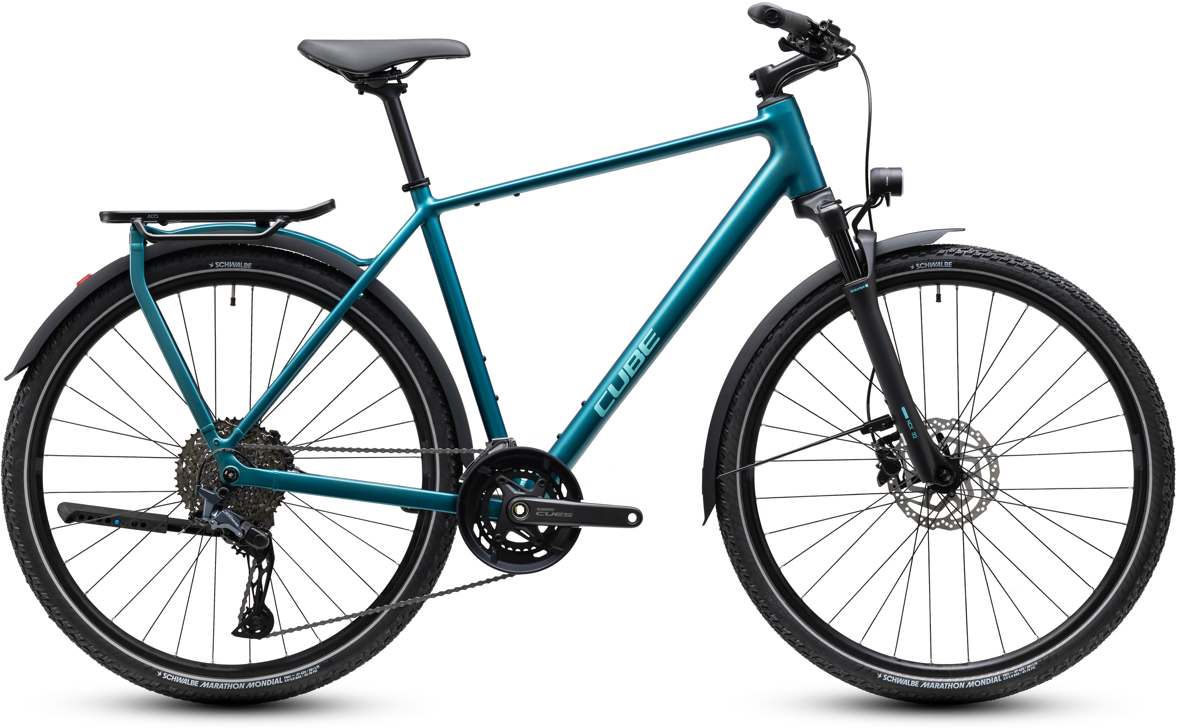 Ciclism - BICICLETA CUBE KATHMANDU EXC METALLICPETROL SEA 2027 62 cm
