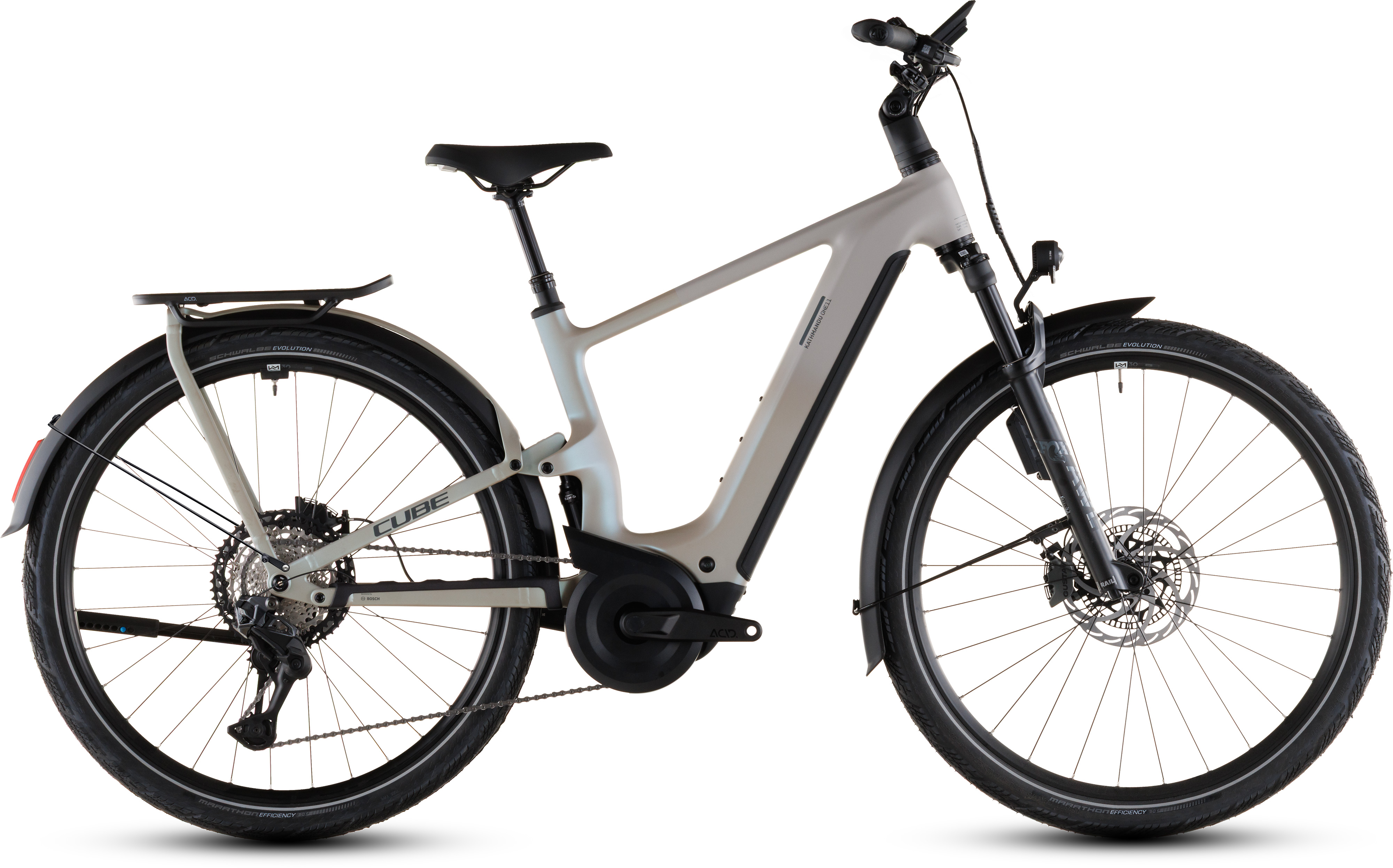 BICICLETA CUBE KATHMANDU HYBRID ONE11 HPC SLT 800 GLINTSAND OATGREY 2026 54 cm [0]