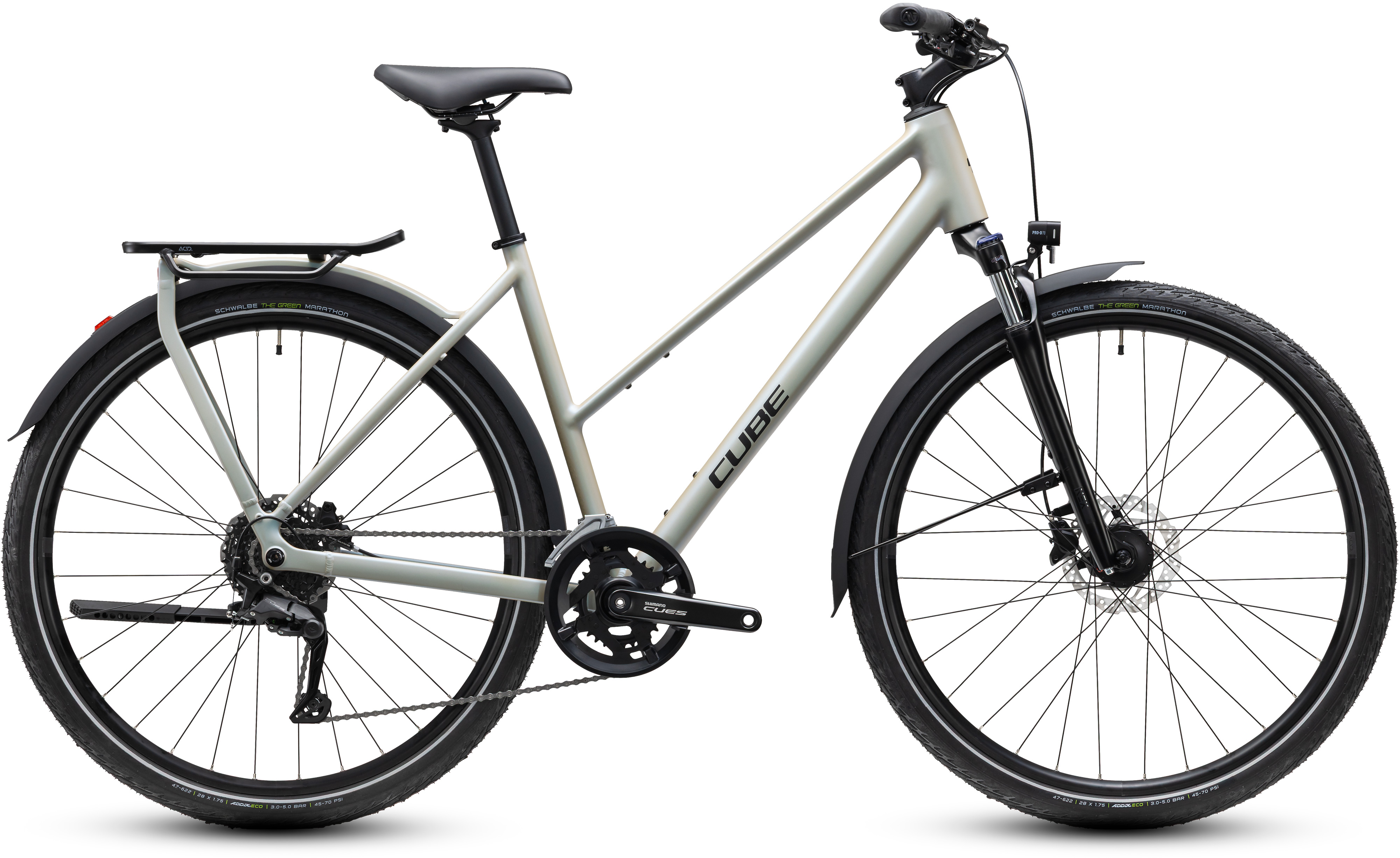 Ciclism - BICICLETA CUBE KATHMANDU ONE TRAPEZE GLINTSAND BLACK 2027 54 cm