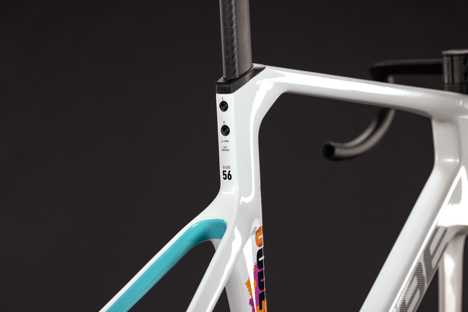BICICLETA CUBE LITENING AERO C:68X FRAMESET GRAPHIC WHITE 2027 50 cm [3]