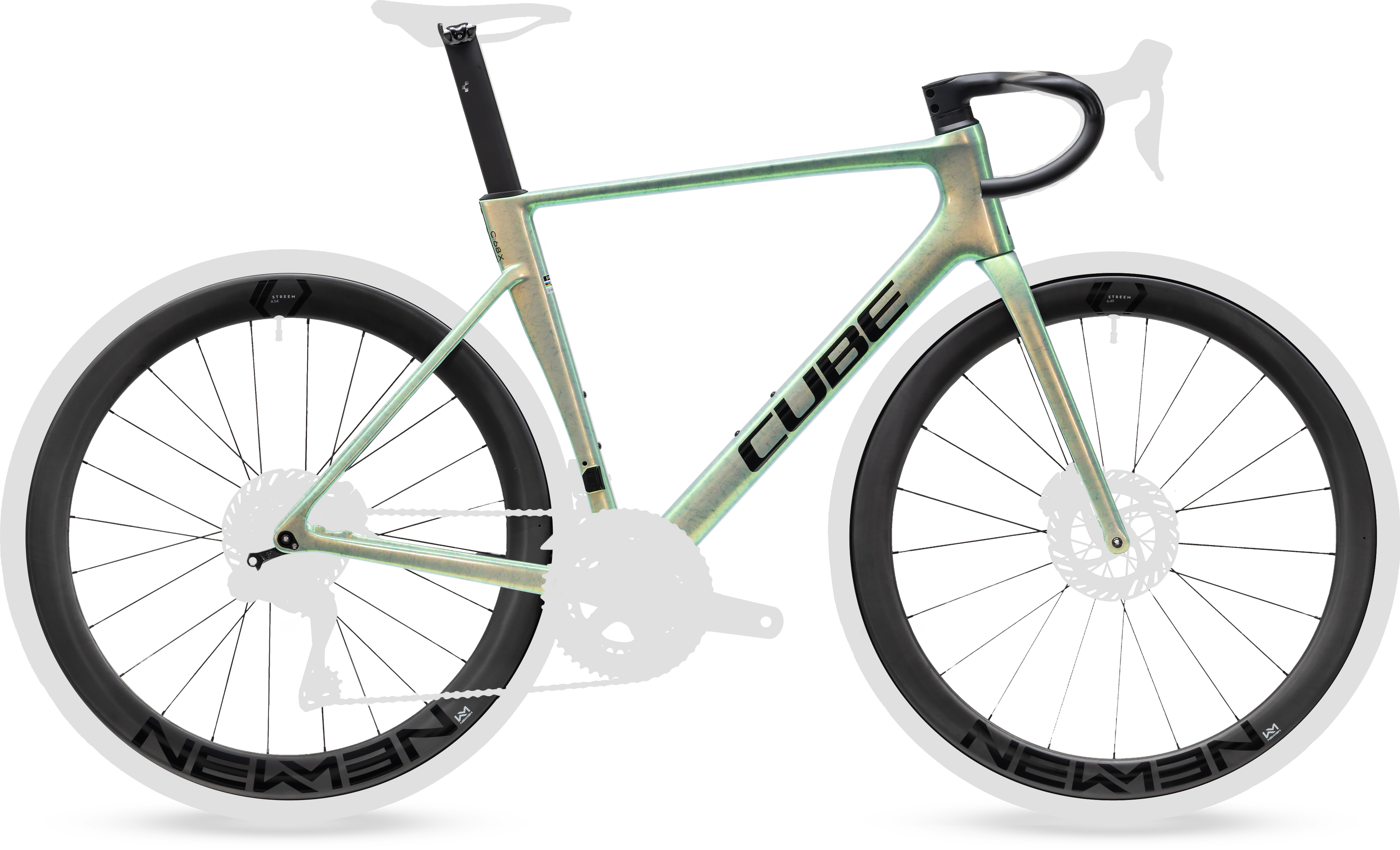 Ciclism - BICICLETA CUBE LITENING AIR C:68X FRAMESET GENESISFIBRE BLACK 2027 60 cm