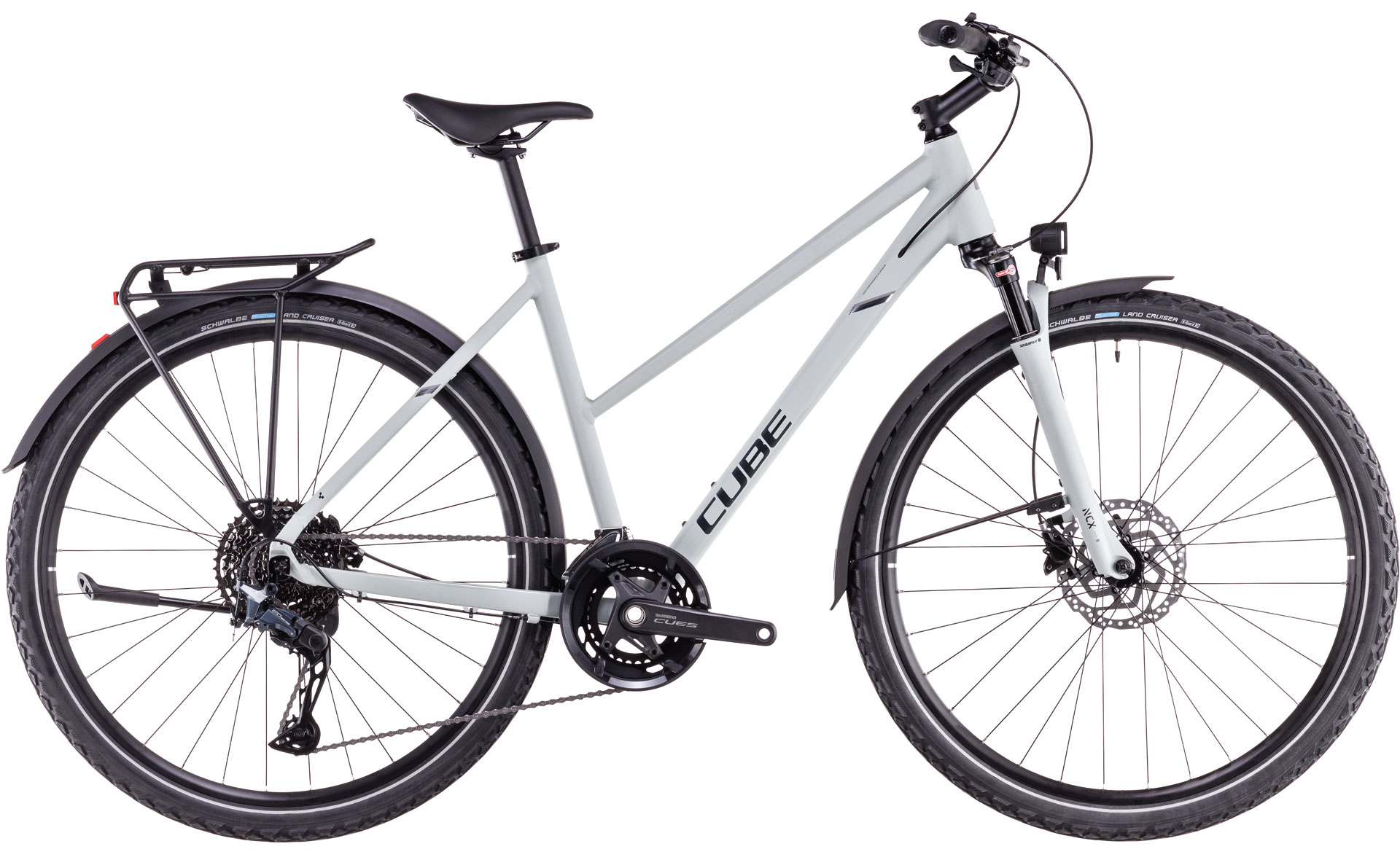 Ciclism - BICICLETA CUBE NATURE EXC ALLROAD TRAPEZE SEASALT PYRITE 2025 S (50 cm)