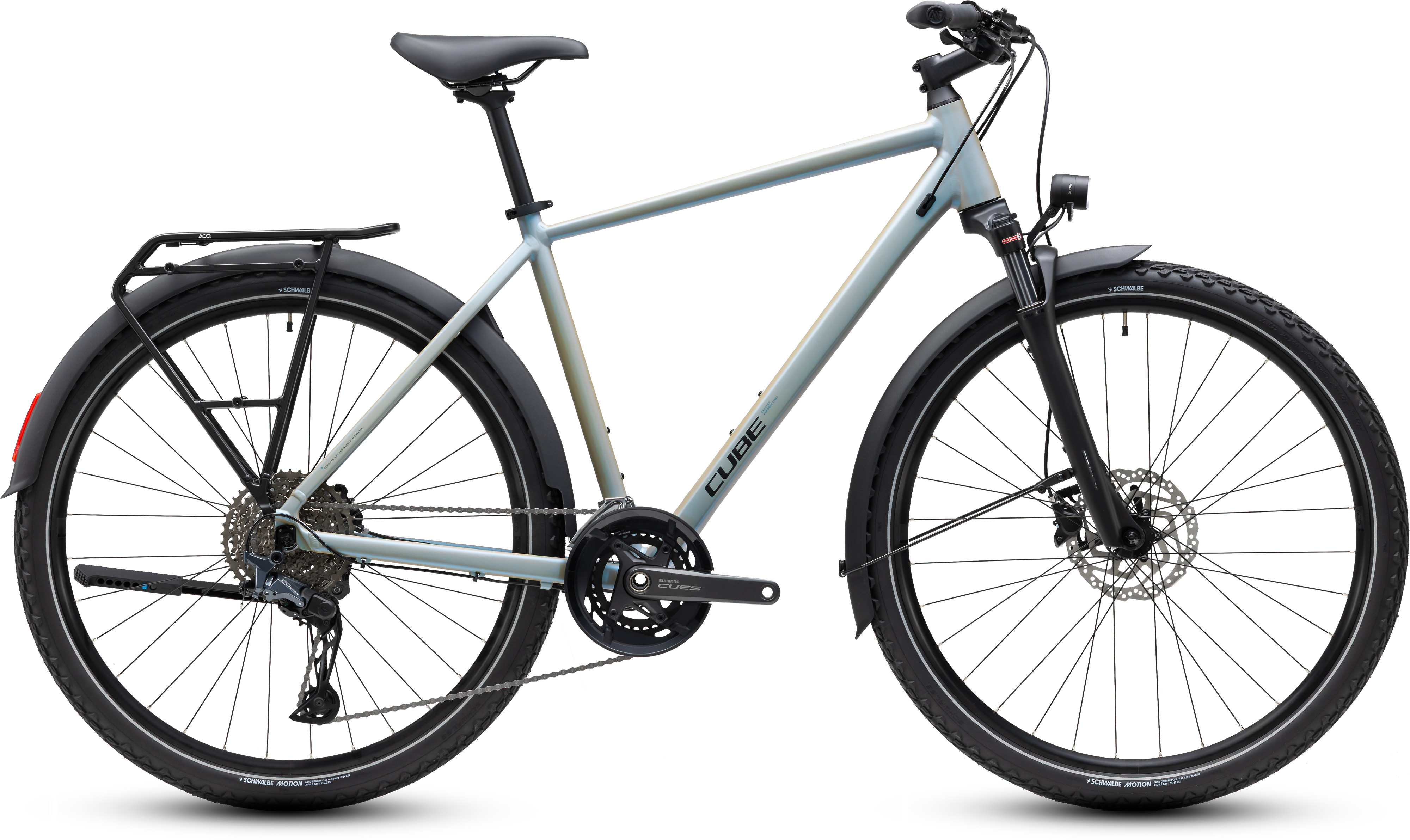 Ciclism - BICICLETA CUBE NATURE EXC FE GLINTSAND BLACK 2027 58 cm