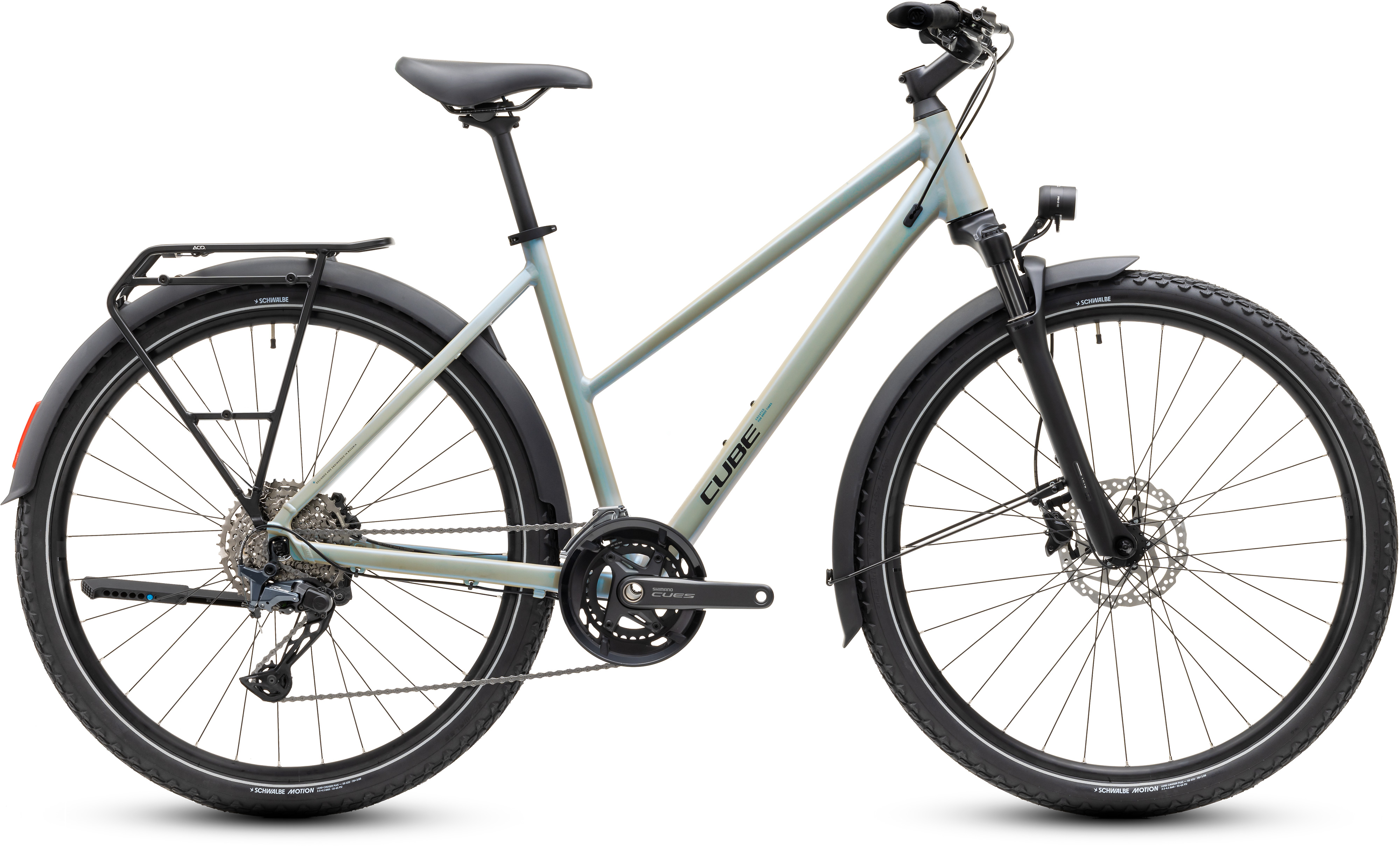 Ciclism - BICICLETA CUBE NATURE EXC FE TRAPEZE GLINTSAND BLACK 2027 50 cm