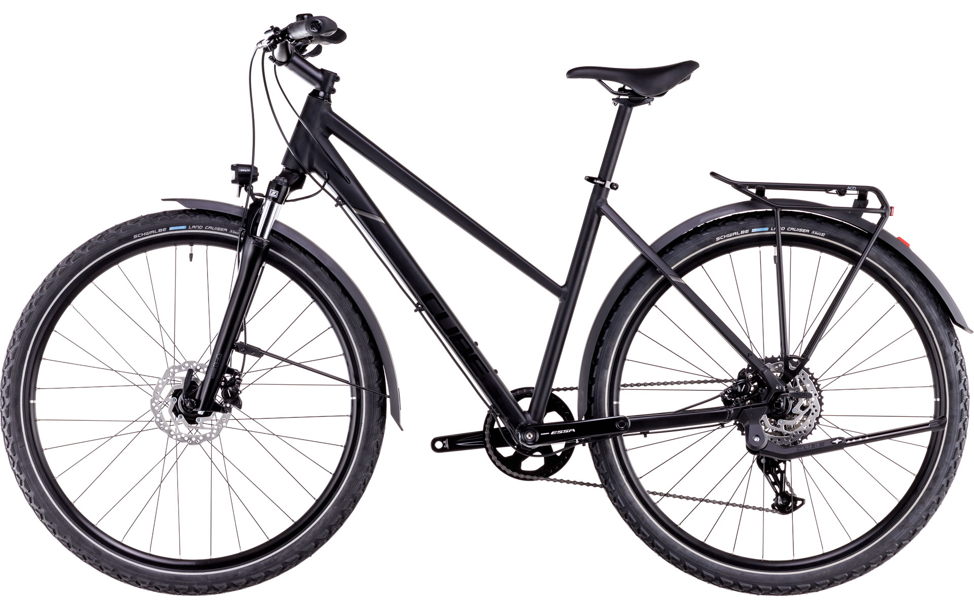 BICICLETA CUBE NATURE ONE ALLROAD TRAPEZE BLACK BLACK 2025 S (50 cm) [4]