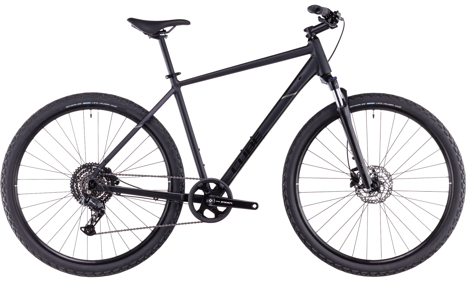 Ciclism - BICICLETA CUBE NATURE ONE BLACK BLACK 2025 62 cm