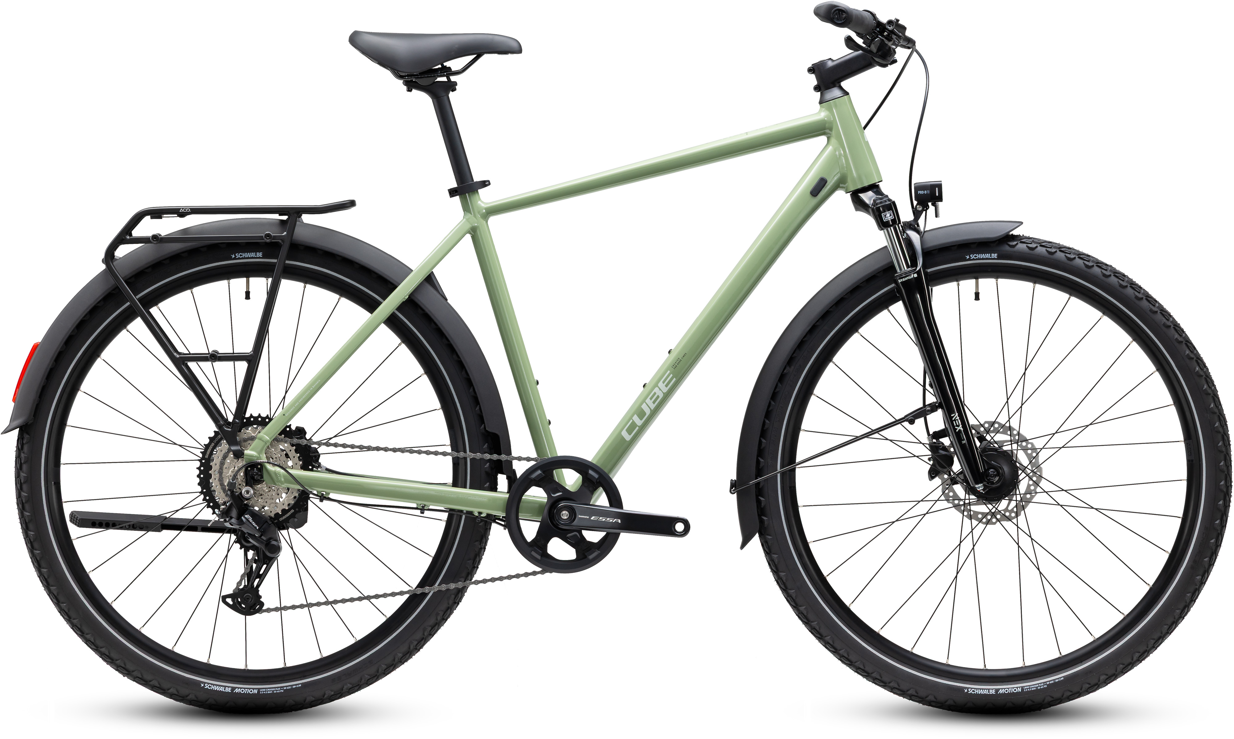 Ciclism - BICICLETA CUBE NATURE ONE FE ALMONDGREEN'GREEN 2027 58 cm