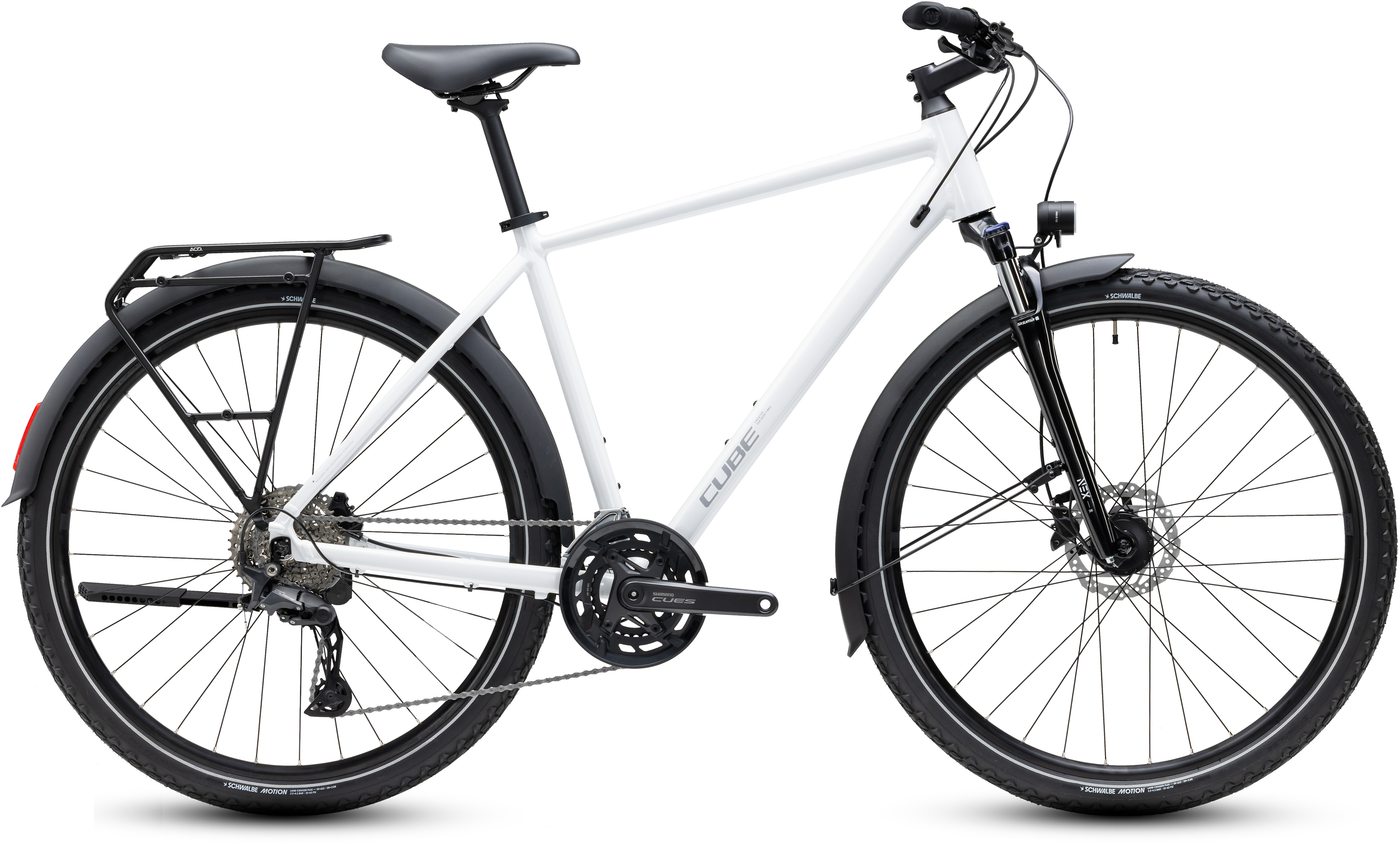 Ciclism - BICICLETA CUBE NATURE PRO FE METALLICWHITE REFLEX 2027 62 cm