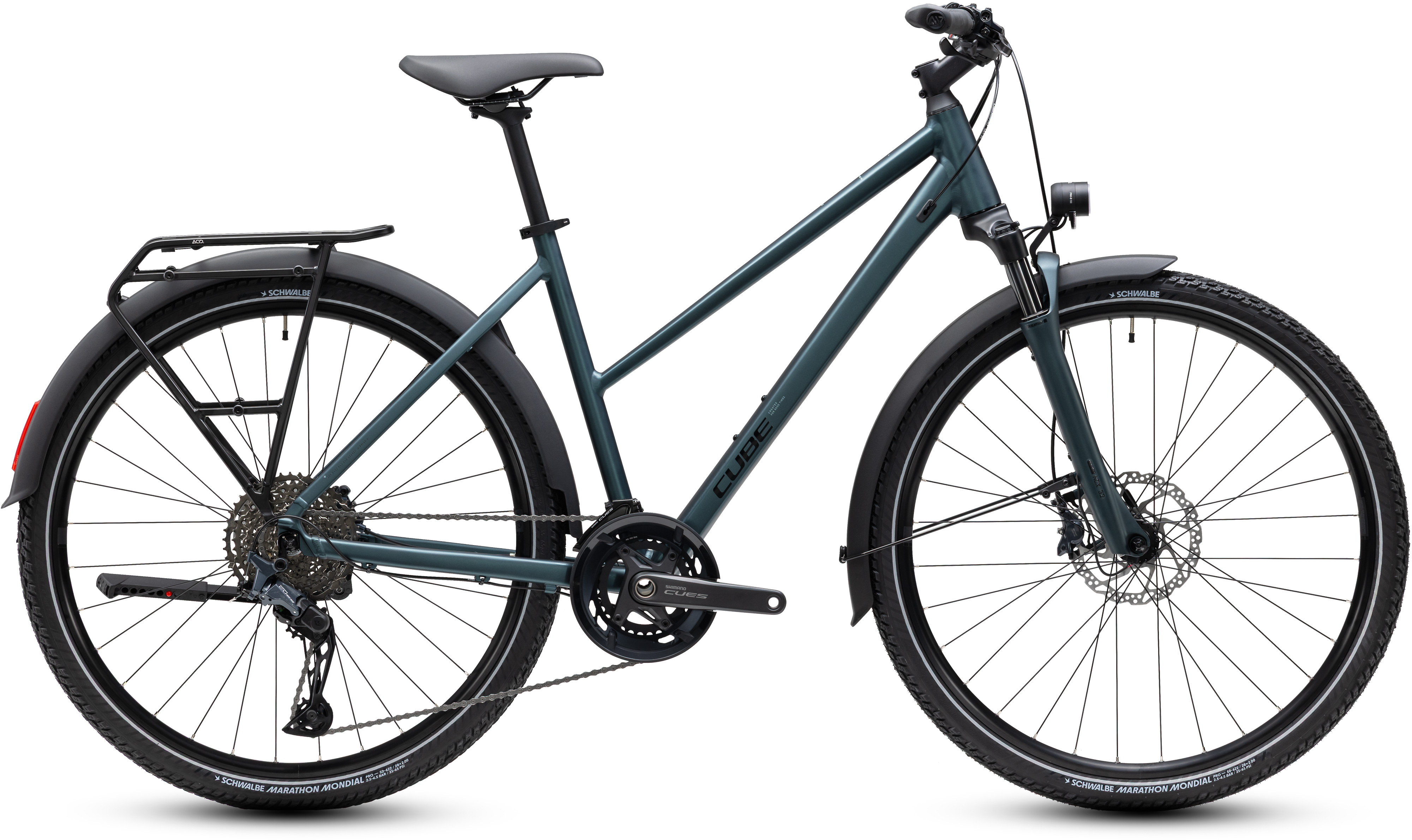 Ciclism - BICICLETA CUBE NATURE SLX TRAPEZE FE INDIGOMETALLIC BLACK 2027 50 cm