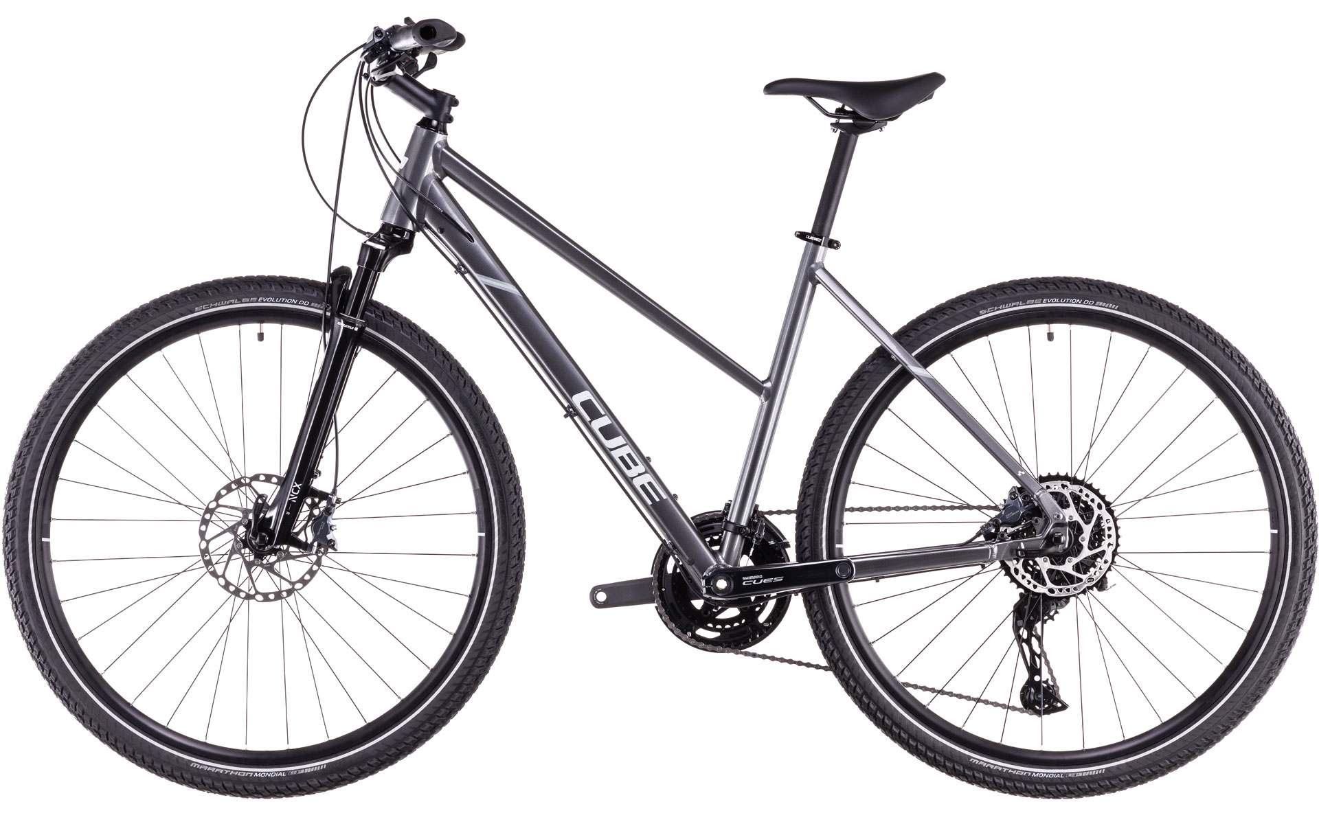 BICICLETA CUBE NATURE SLX TRAPEZE GRAPHITE FOSSIL 2025 M (54 cm) [4]