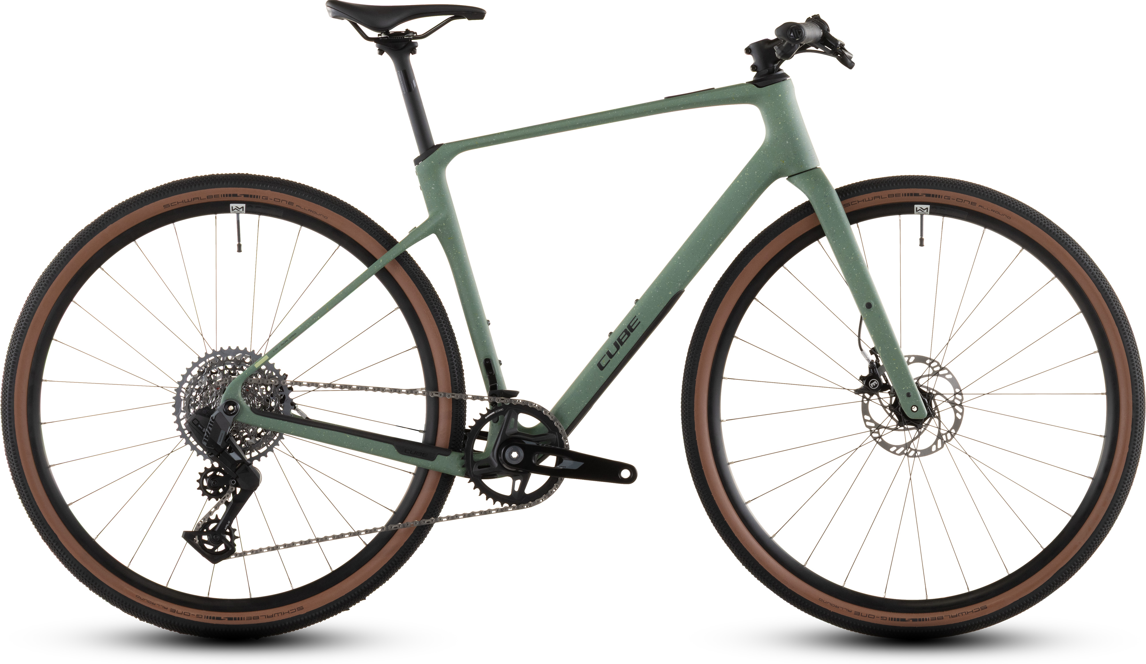 Ciclism - BICICLETA CUBE NULANE C:62 SLT GREENSMOOTHIE GREEN 2026 58 cm