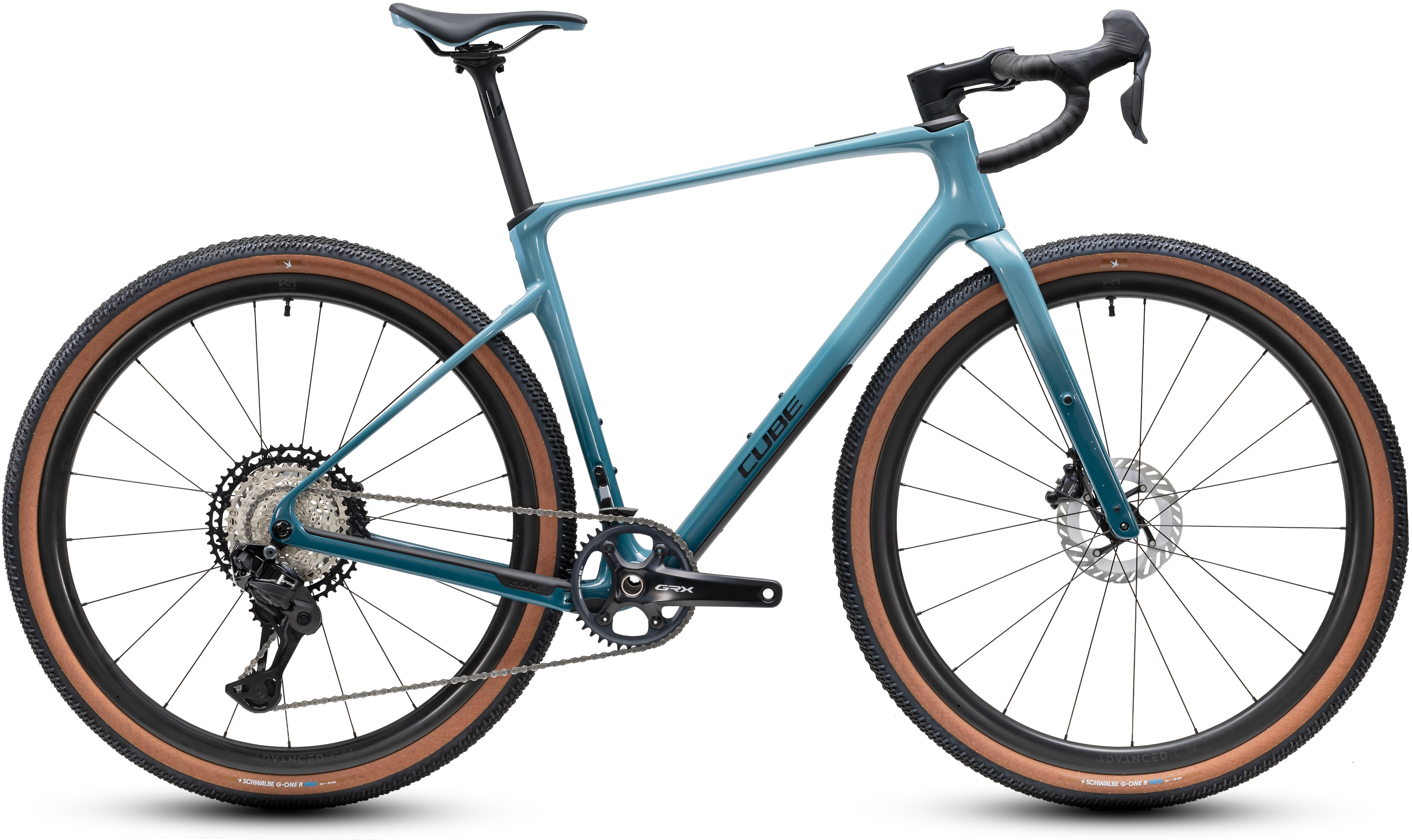 Ciclism - BICICLETA CUBE NUROAD C:62 EX SURFBLUE BLACK 2027 XS