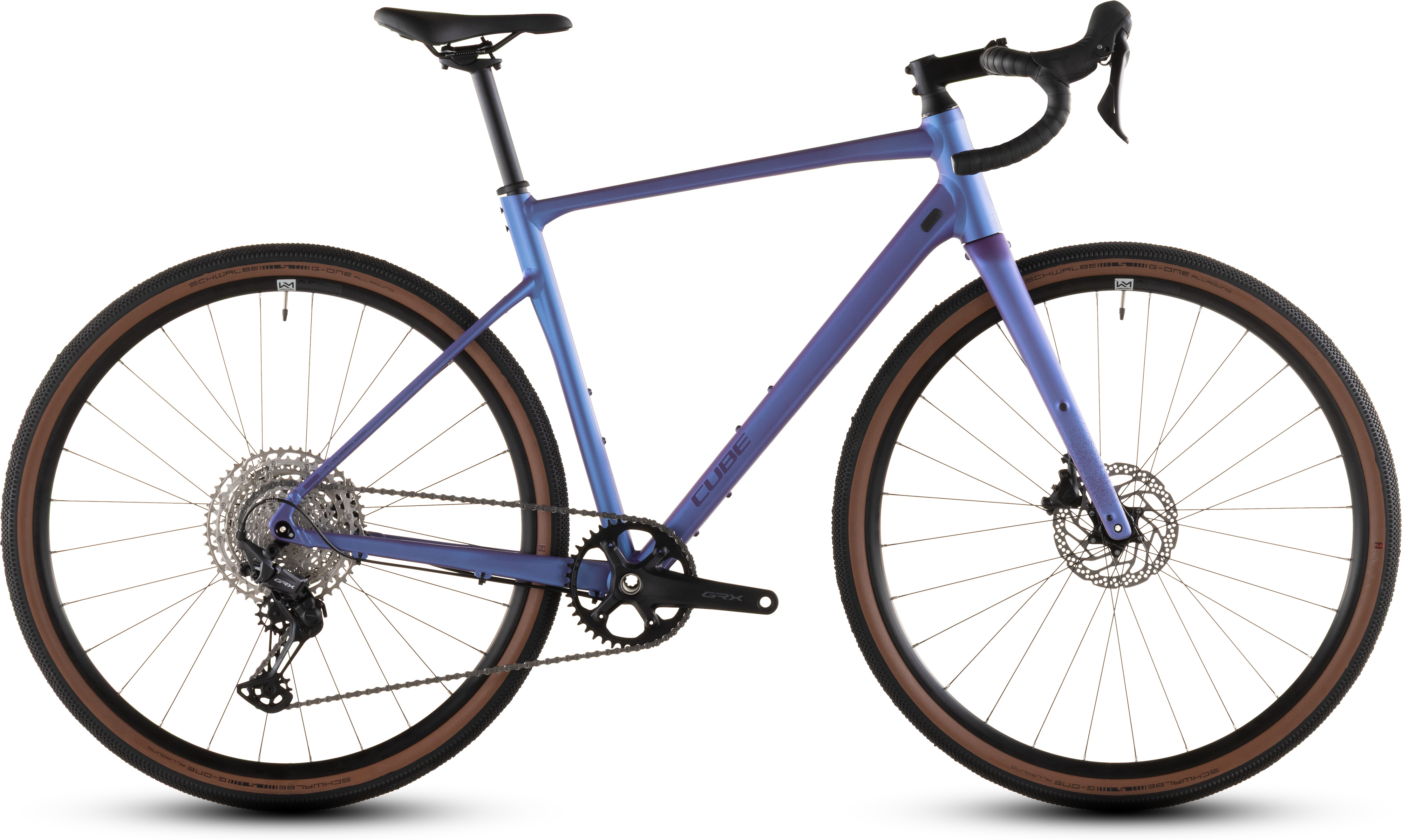 Biciclete - BICICLETA CUBE NUROAD EX BLUEIRIS LILAC 2026 cadru M (56cm) - roti 28