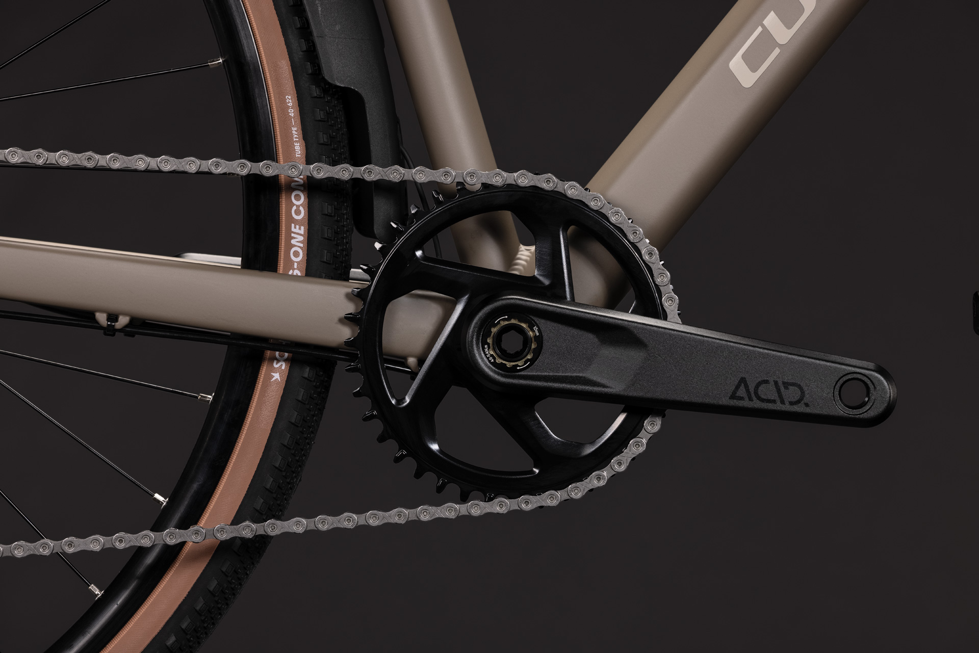 BICICLETA CUBE NUROAD ONE FE WOOD GREY 2027 XS [3]