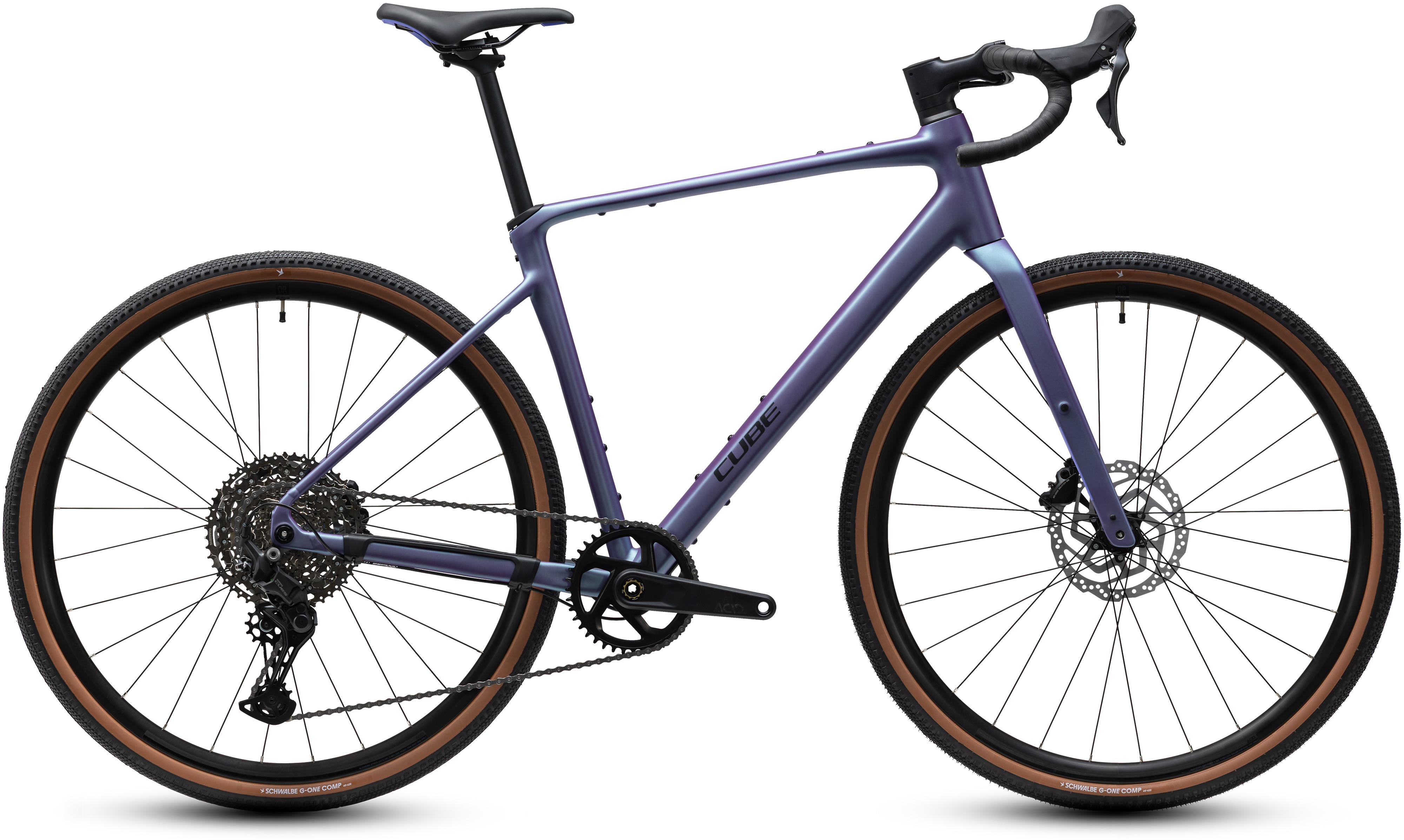Ciclism - BICICLETA CUBE NUROAD PRO MYSTICPURPLE BLACK 2027 cadru XXL - roti 28