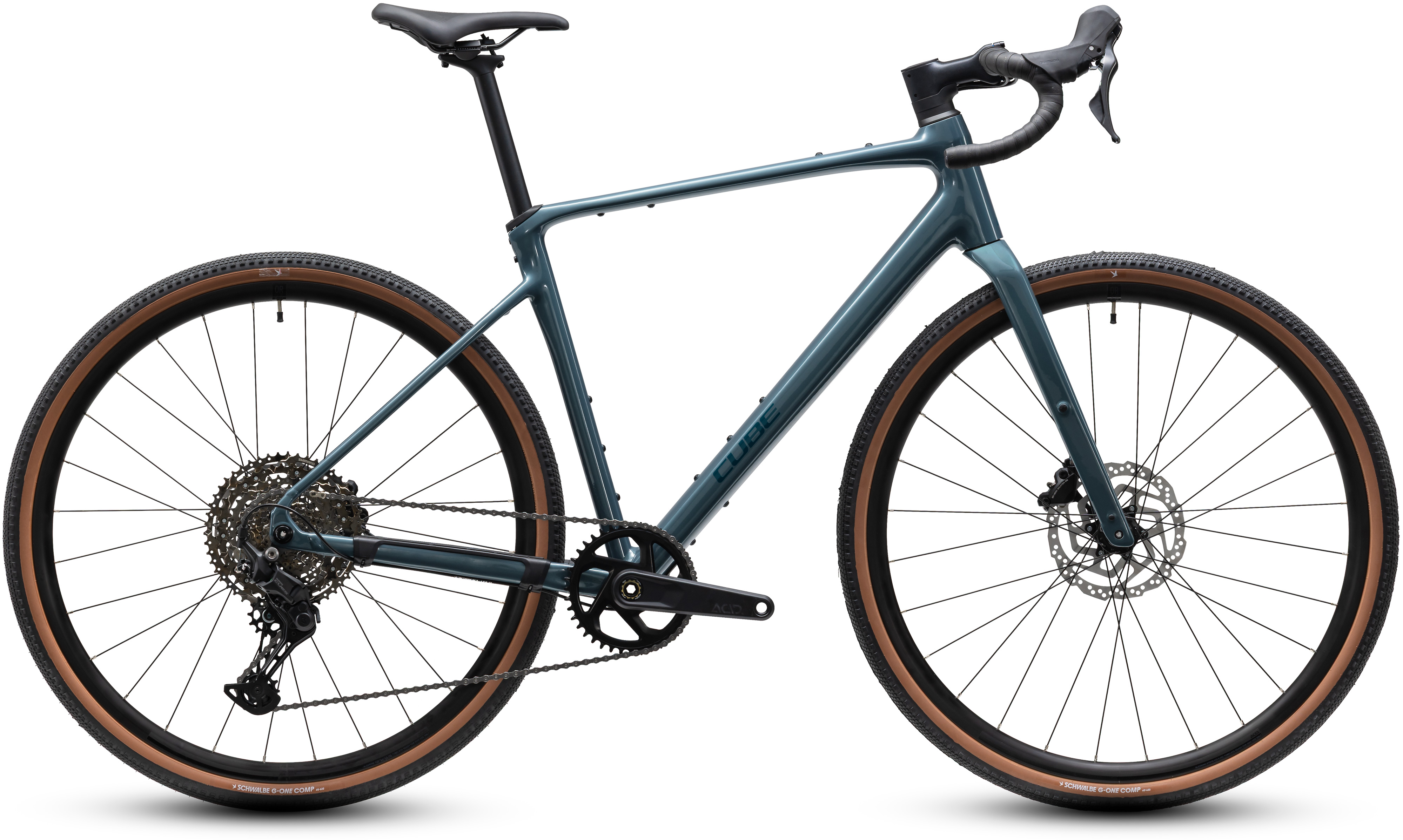 Ciclism - BICICLETA CUBE NUROAD PRO TAIGA BLUE 2027 cadru L - roti 28