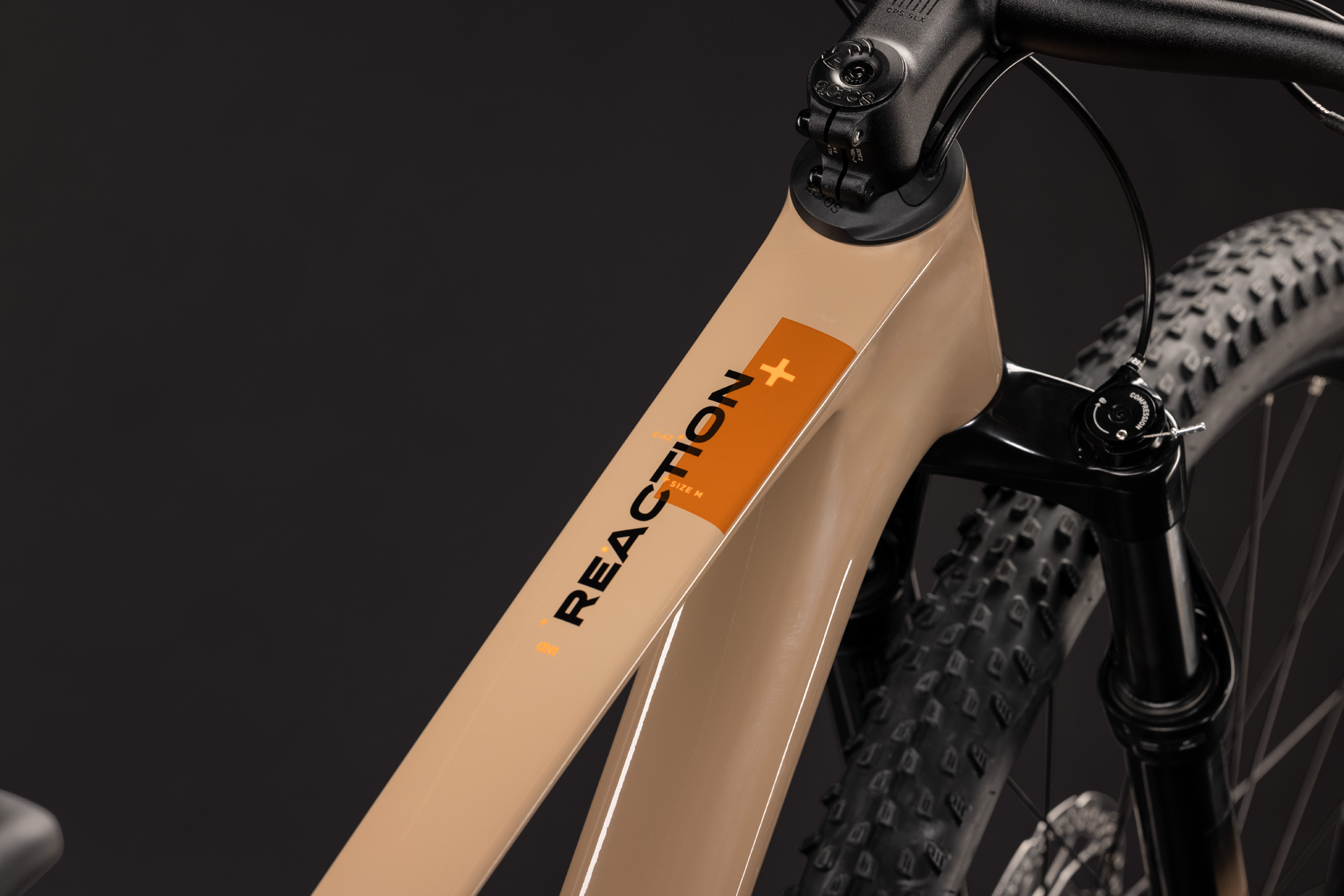 BICICLETA CUBE REACTION C:62 ONE CAPPUCCINO BLACK 2027 cadru M (17") - roti 29 [1]