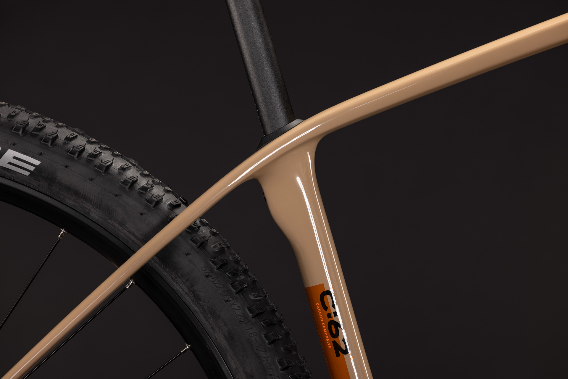BICICLETA CUBE REACTION C:62 ONE CAPPUCCINO BLACK 2027 cadru XL (22") - roti 29 [3]
