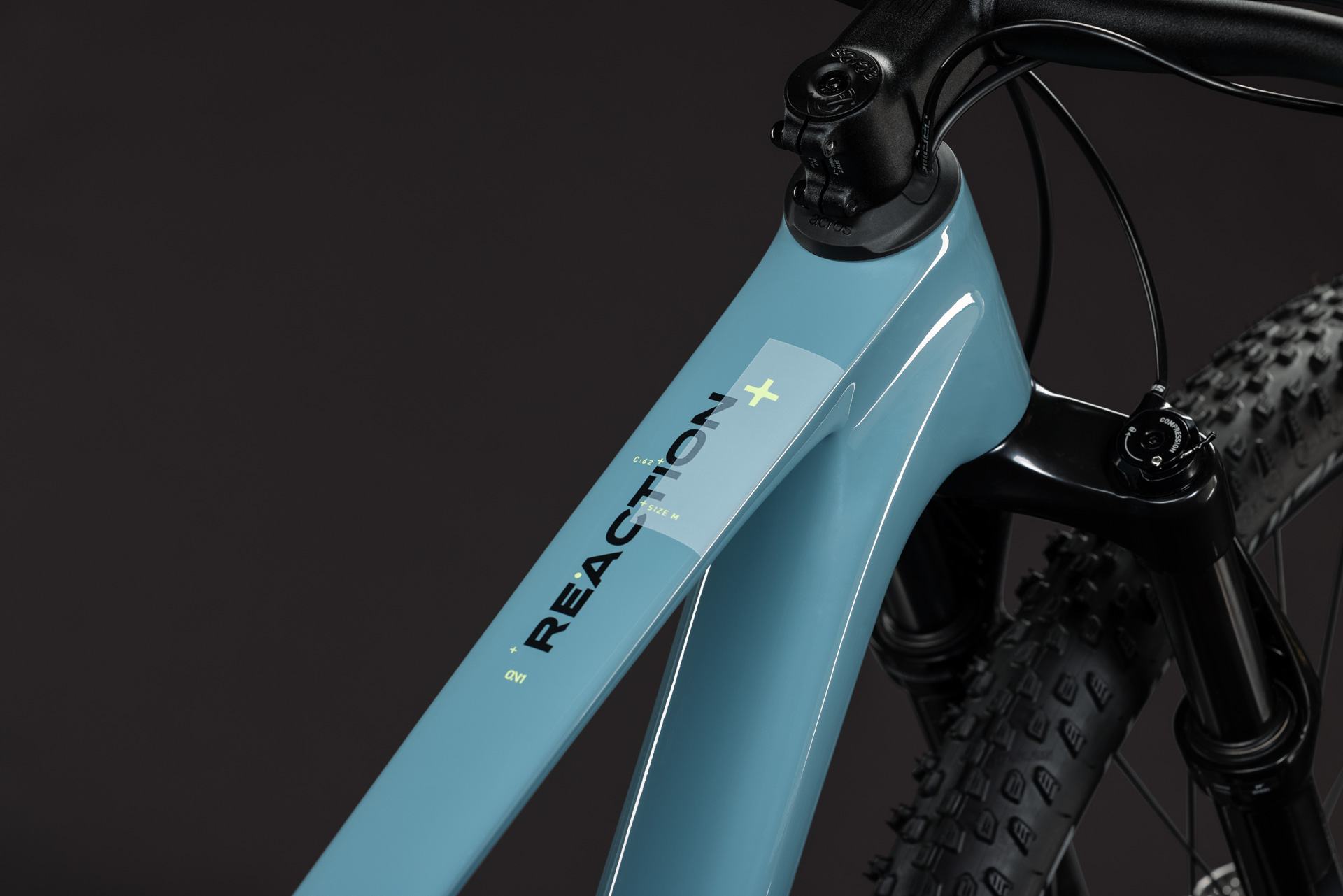 BICICLETA CUBE REACTION C:62 ONE SURFBLUE BLACK 2027 cadru S (15") - roti 27.5 [1]