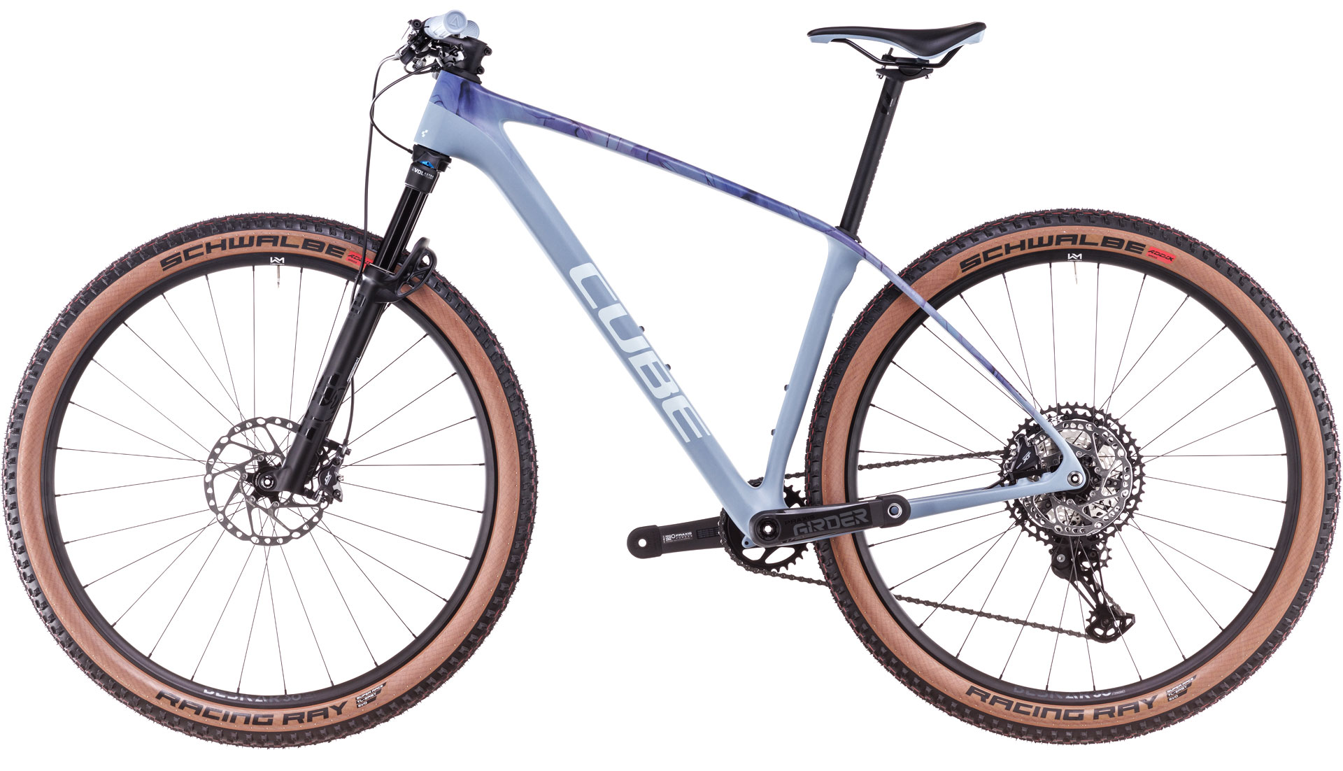 BICICLETA CUBE REACTION C:62 RACE PIGEONBLUE ART 2025 cadru XXL (24") - roti 29" [4]
