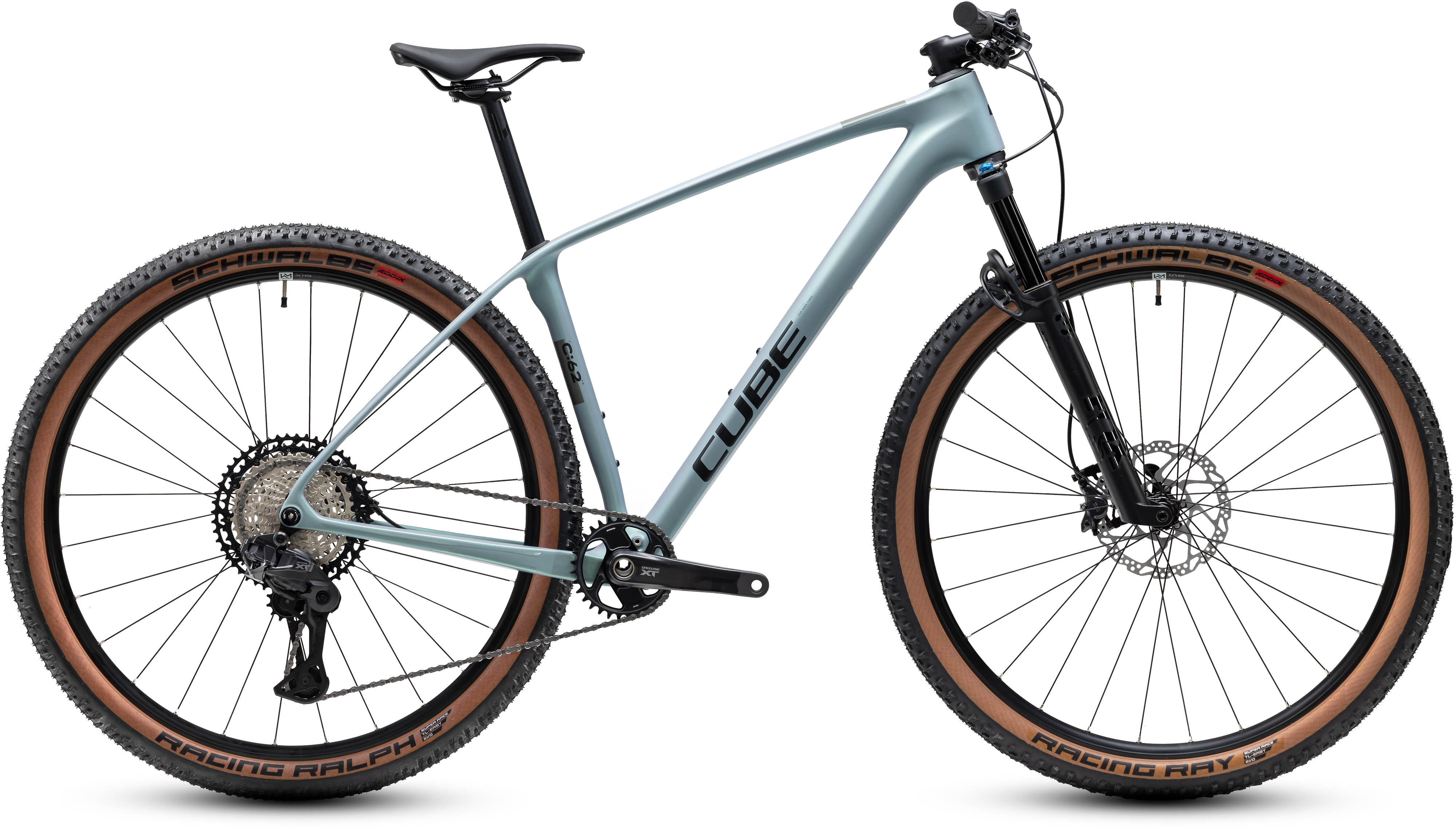 Ciclism - BICICLETA CUBE REACTION C:62 RACE SEAGREY BLACK 2027 M