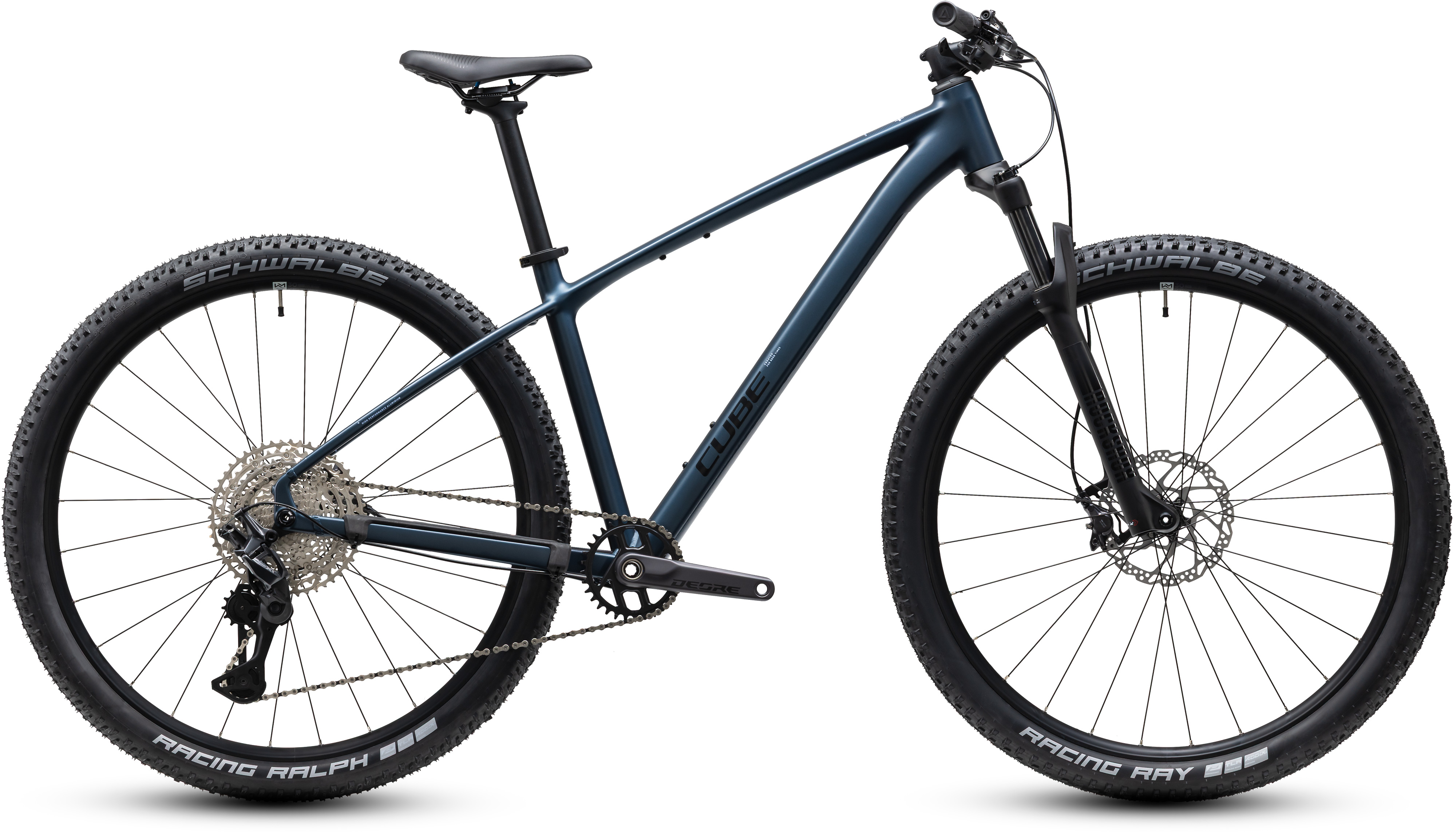 Ciclism - BICICLETA CUBE REACTION SLX NAVYBLACK BLACK 2027 cadru S (15") - roti 27.5