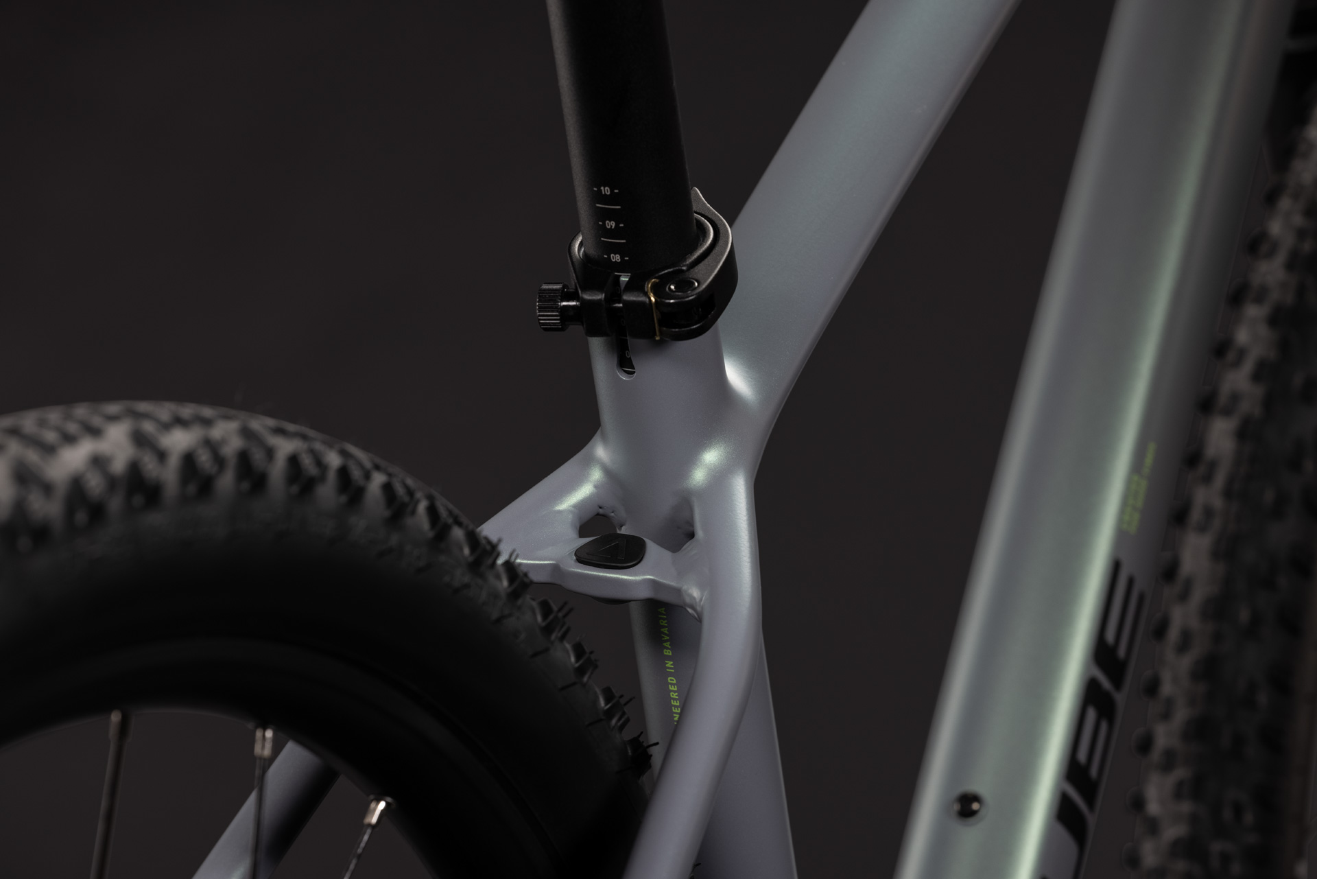 BICICLETA CUBE REACTION SLX SEAGREY BLACK 2027 cadru S (15") - roti 27.5 [2]