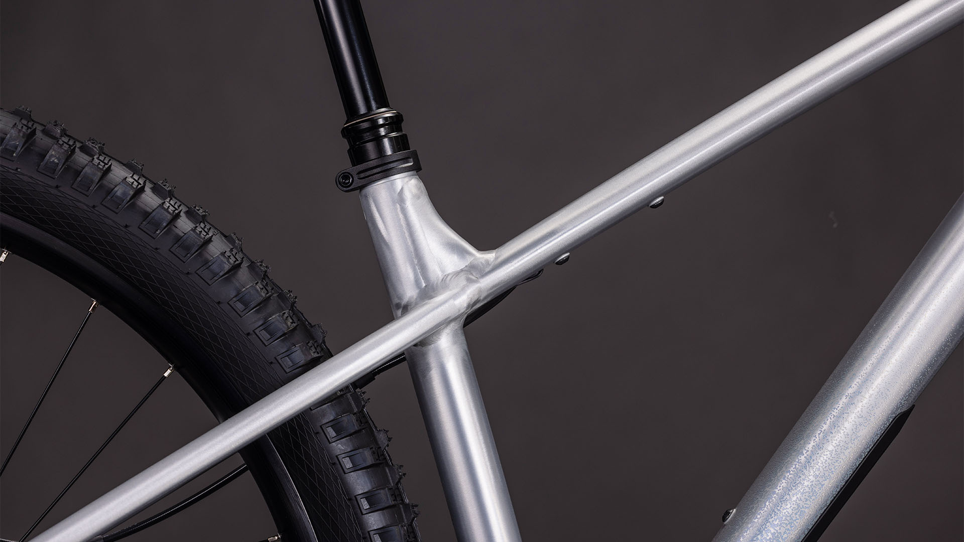 BICICLETA CUBE REACTION TM ONE RAWMETAL BLUE 2026 cadru M (17") - roti 29 [4]