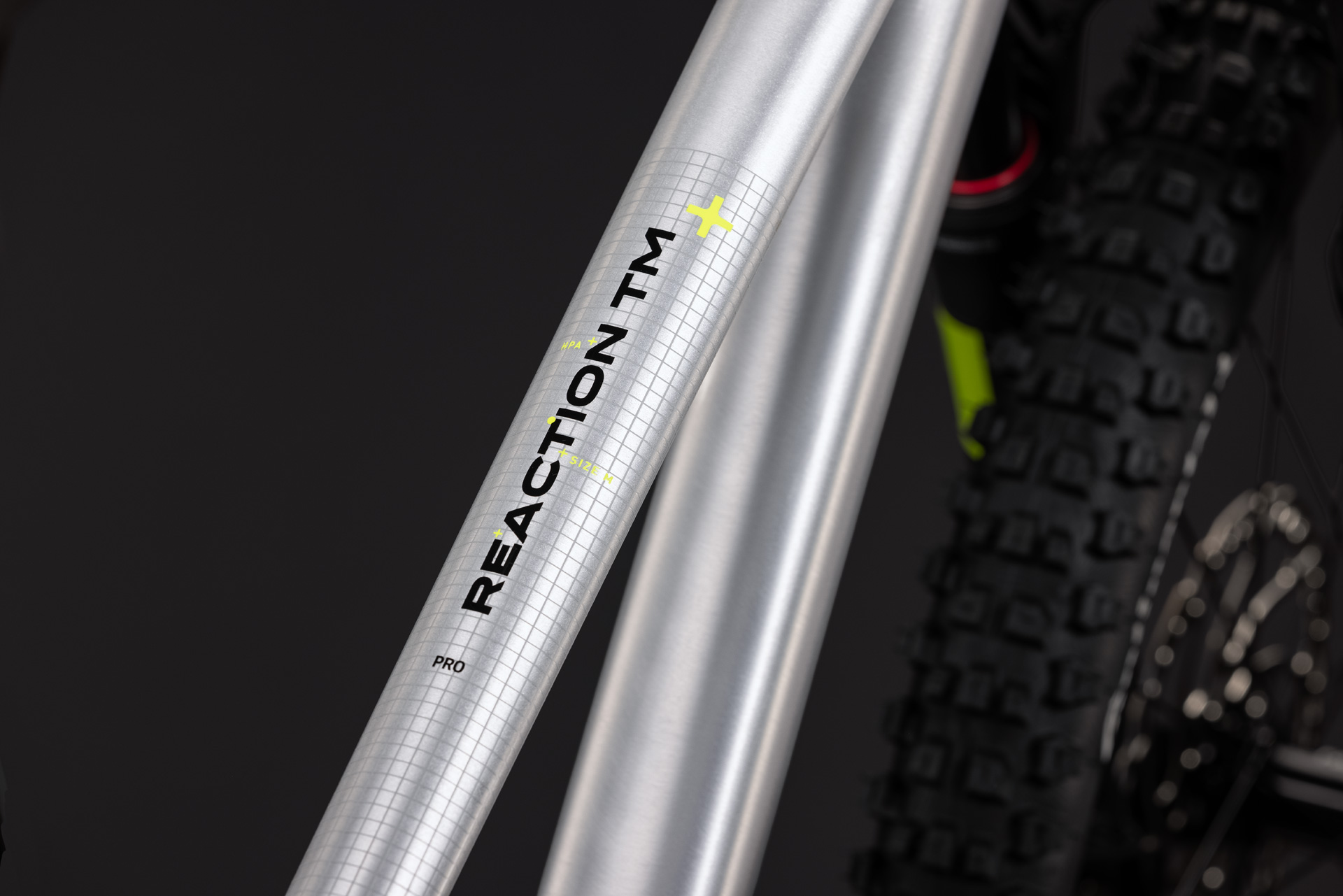 BICICLETA CUBE REACTION TM PRO RAW BLACK 2027 cadru S (15") - roti 27.5 [1]