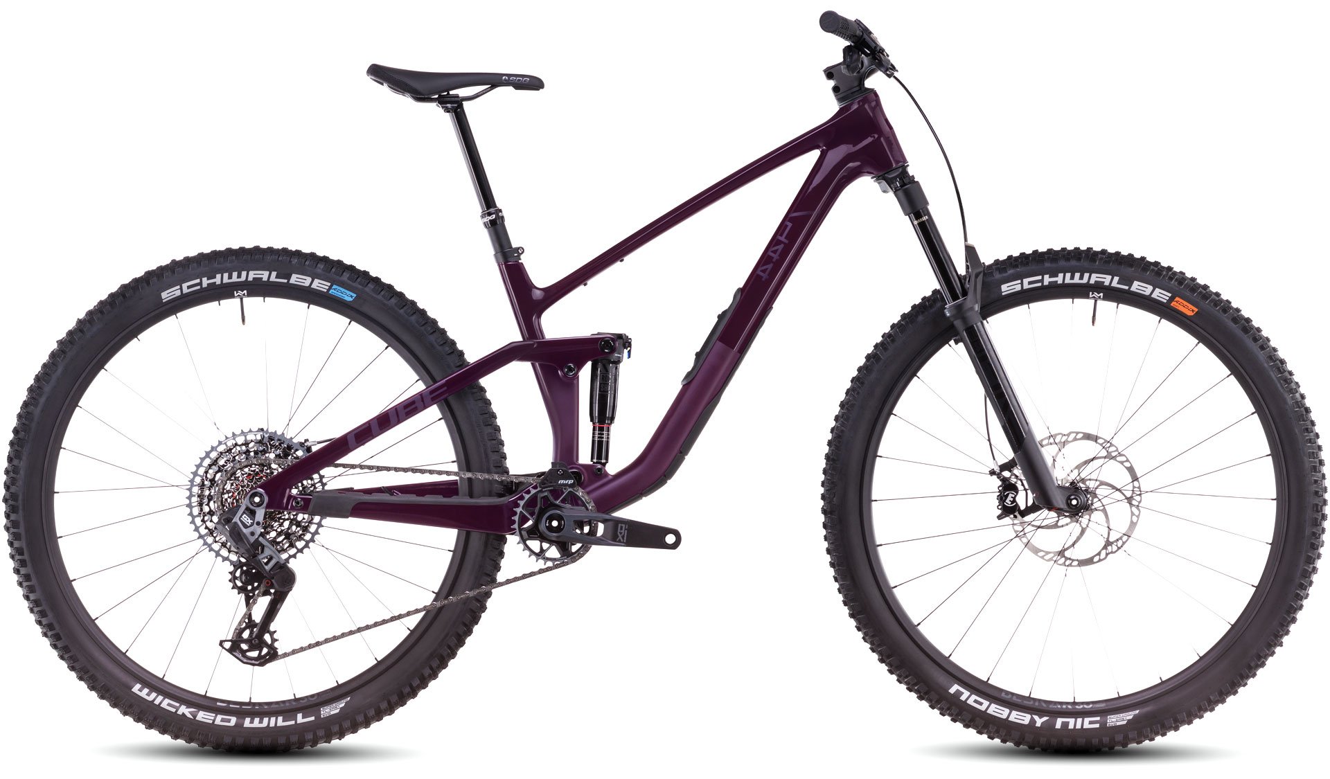 Ciclism - BICICLETA CUBE STEREO ONE44 C:68X SLX 29 LIQUIDVIOLET BLACK 2025 S
