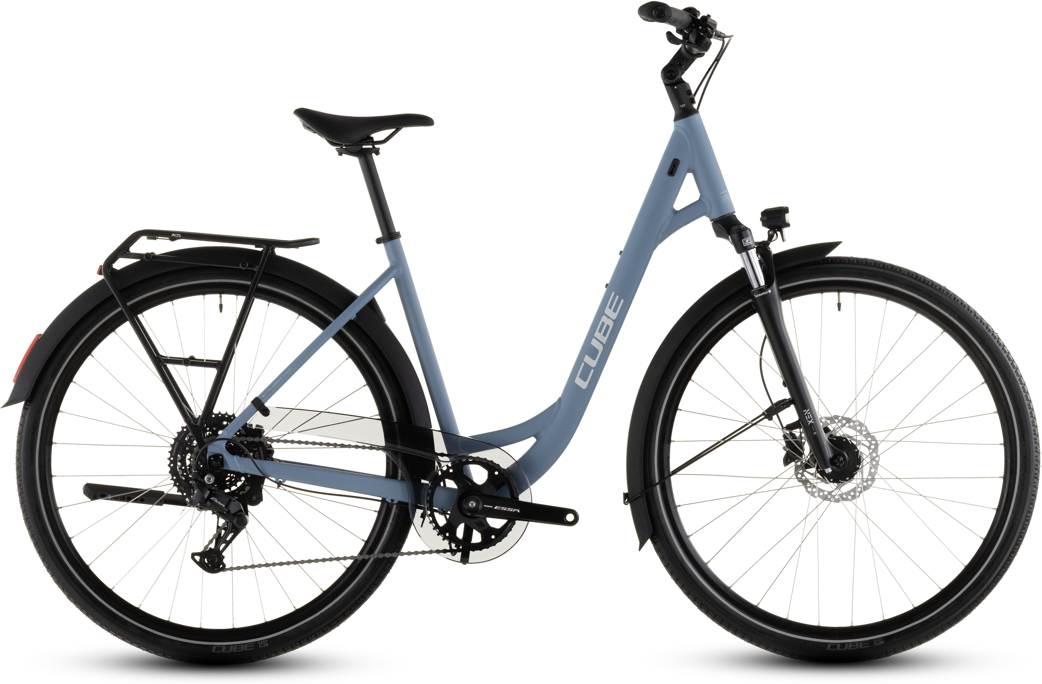 Biciclete - BICICLETA CUBE TOURING ONE EASY ENTRY BLUEBIRD GREY 2026 46 cm