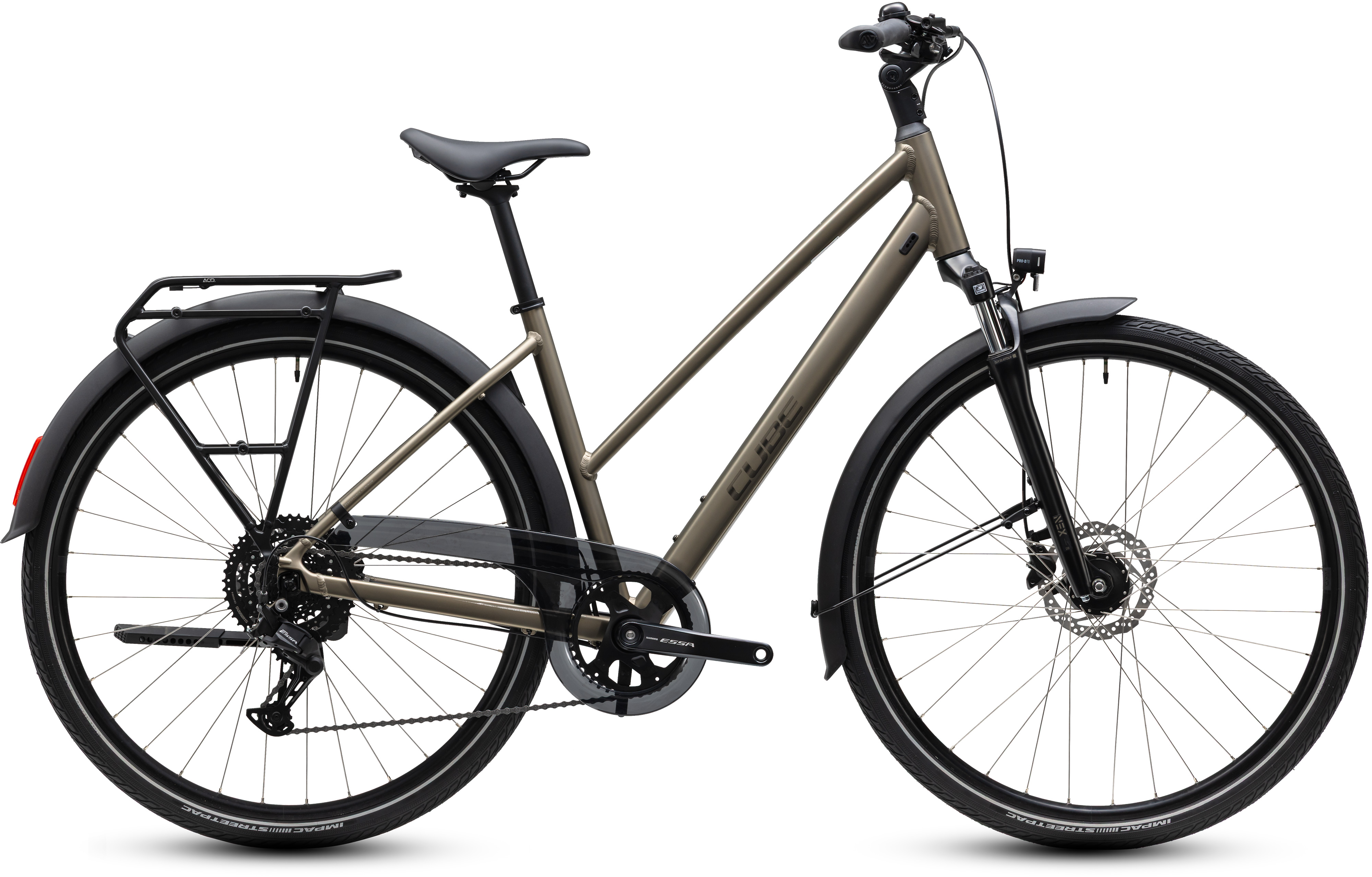 Ciclism - BICICLETA CUBE TOURING ONE TRAPEZE FLASHSTONE TRAPEZE COALCHROME 2027 46 cm