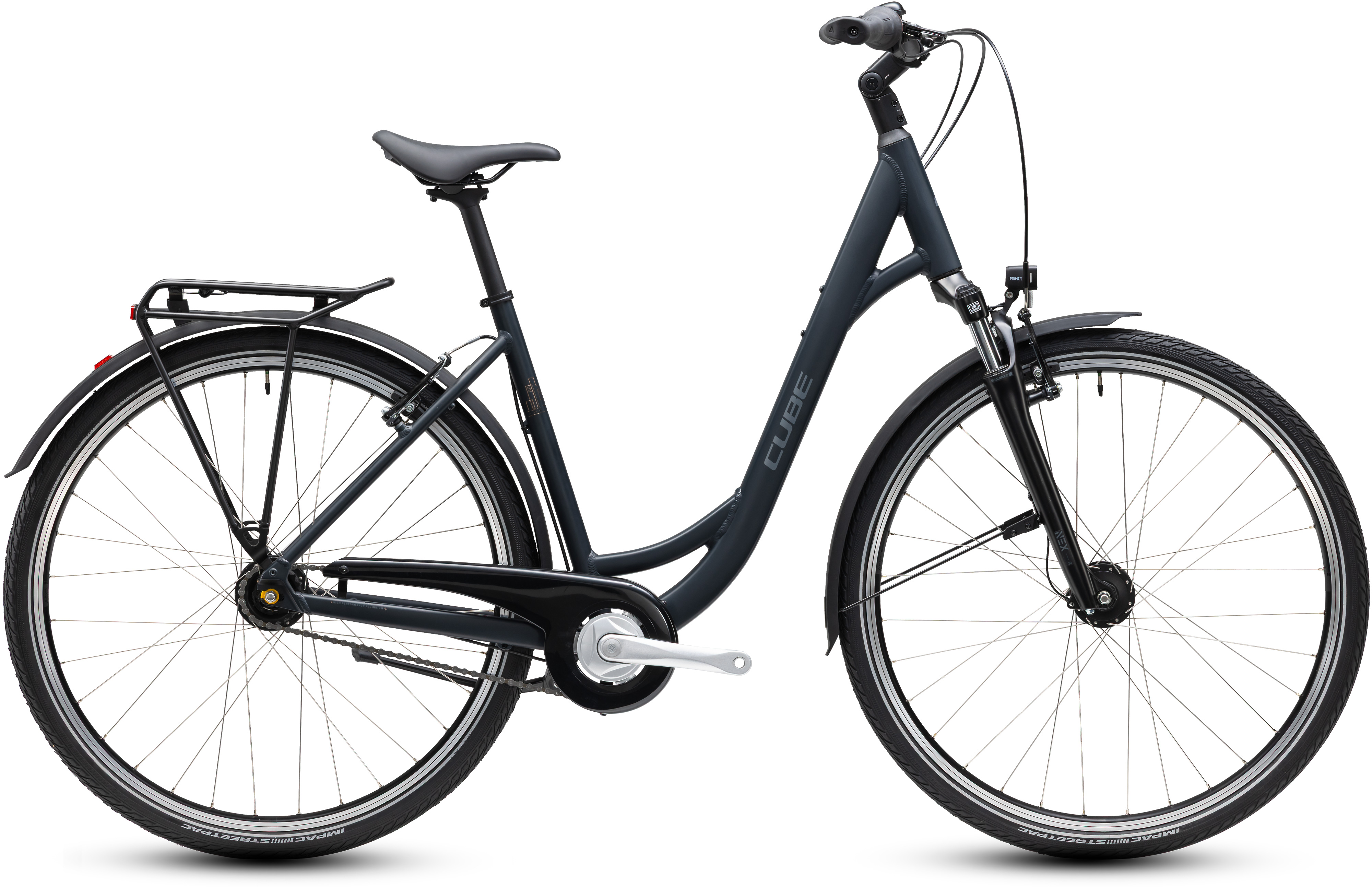 Ciclism - BICICLETA CUBE TOWN ONE EASY ENTRY NIGHT GREY 2027 45 cm