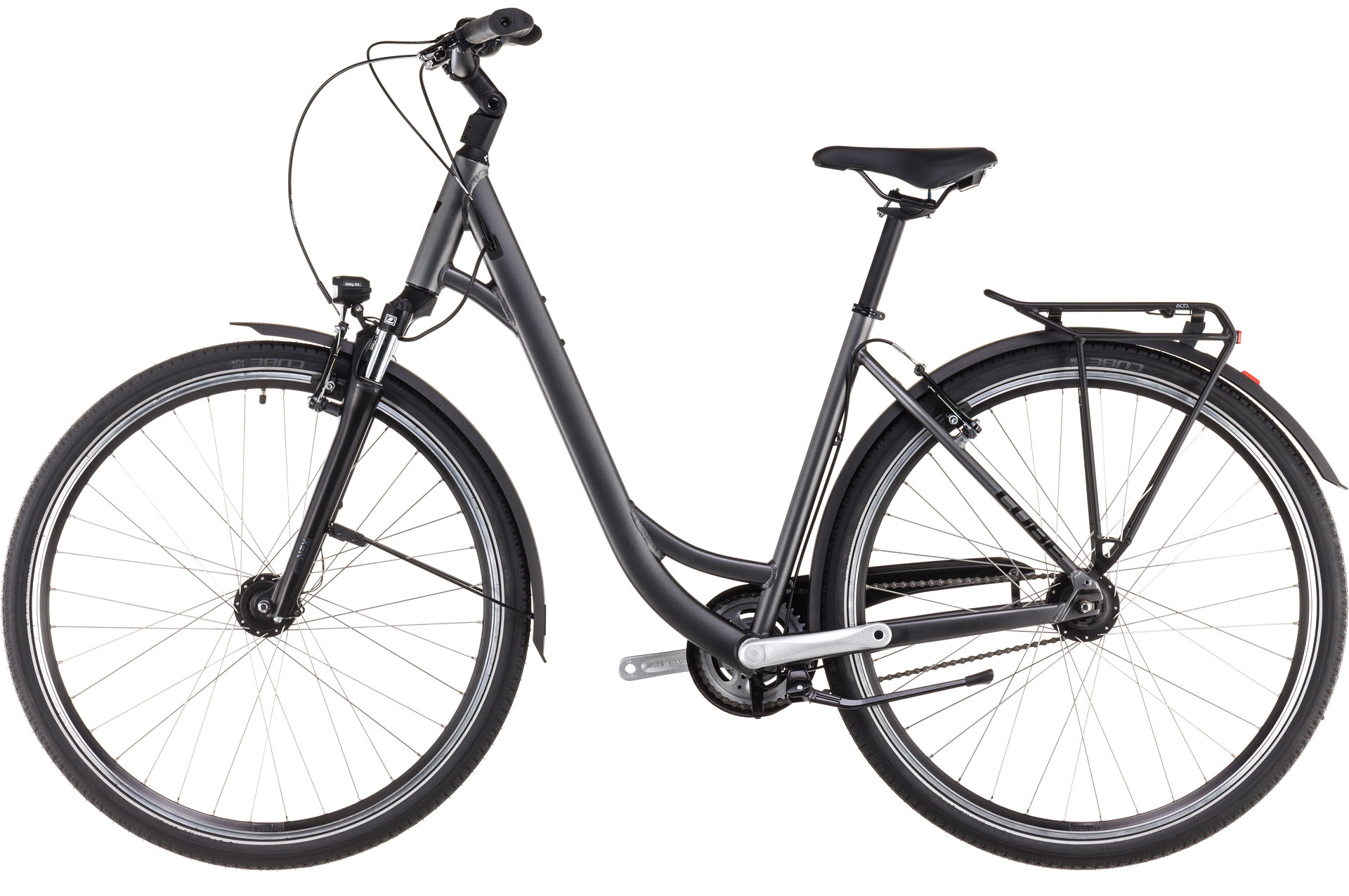 BICICLETA CUBE TOWN ONE EASY ENTRY SLATEBLACK LUNAR 2025 53 cm [4]