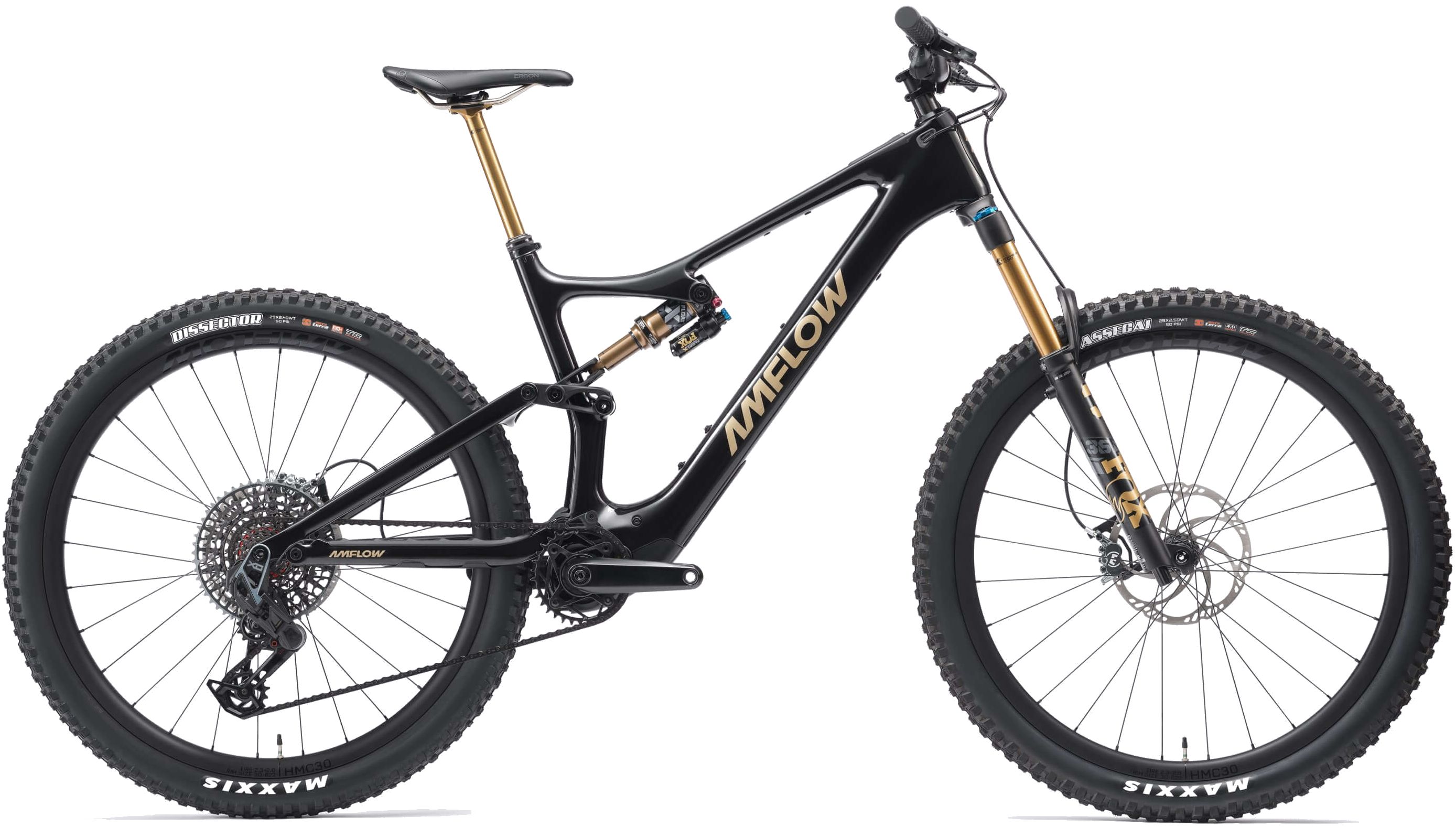 Biciclete electrice - BICICLETA ELECTRICA AMFLOW PL CARBON PRO COSMIC BLACK XL