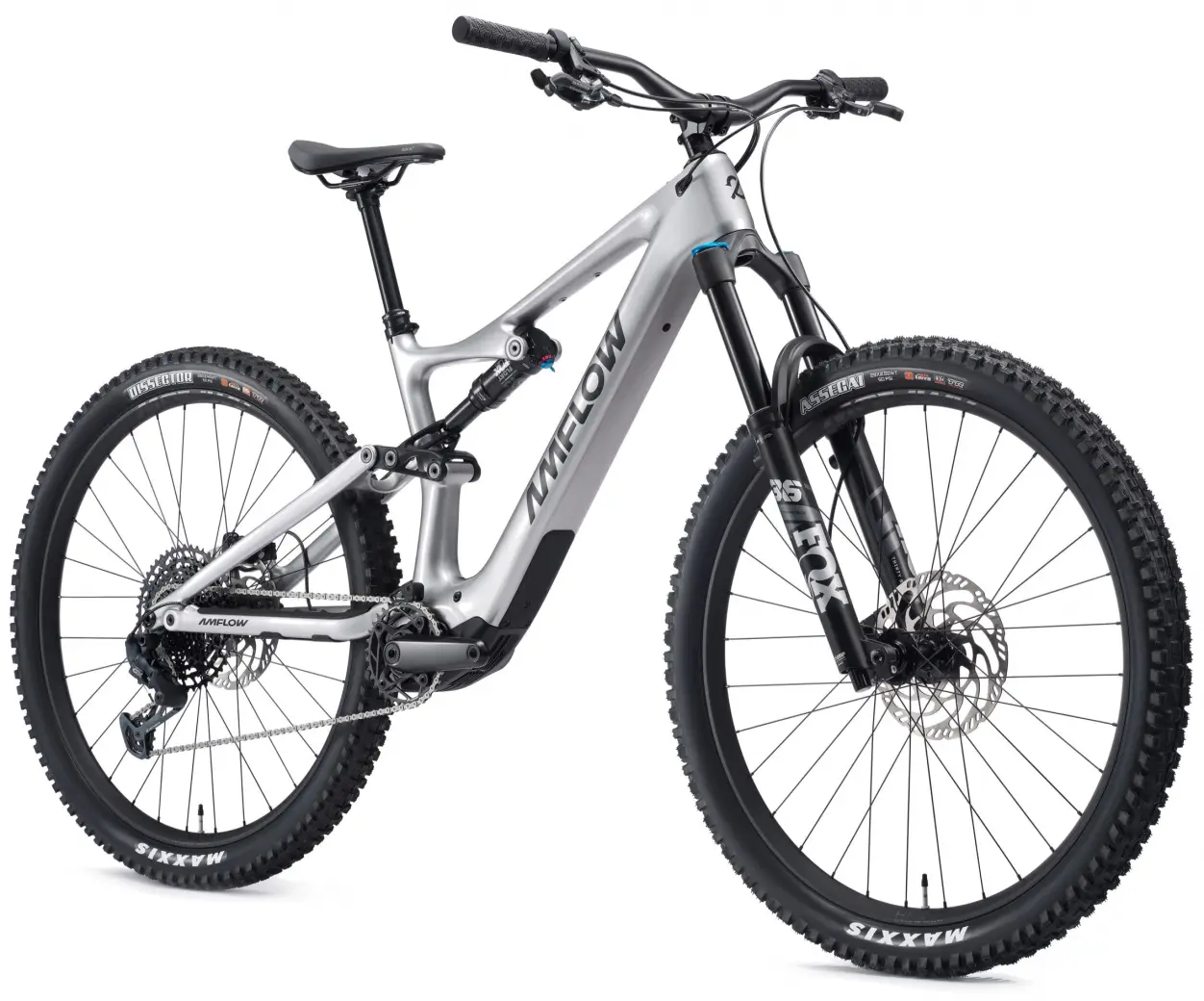 BICICLETA ELECTRICA AMFLOW PL CARBON SATIN SILVER 2025 XXL [1]