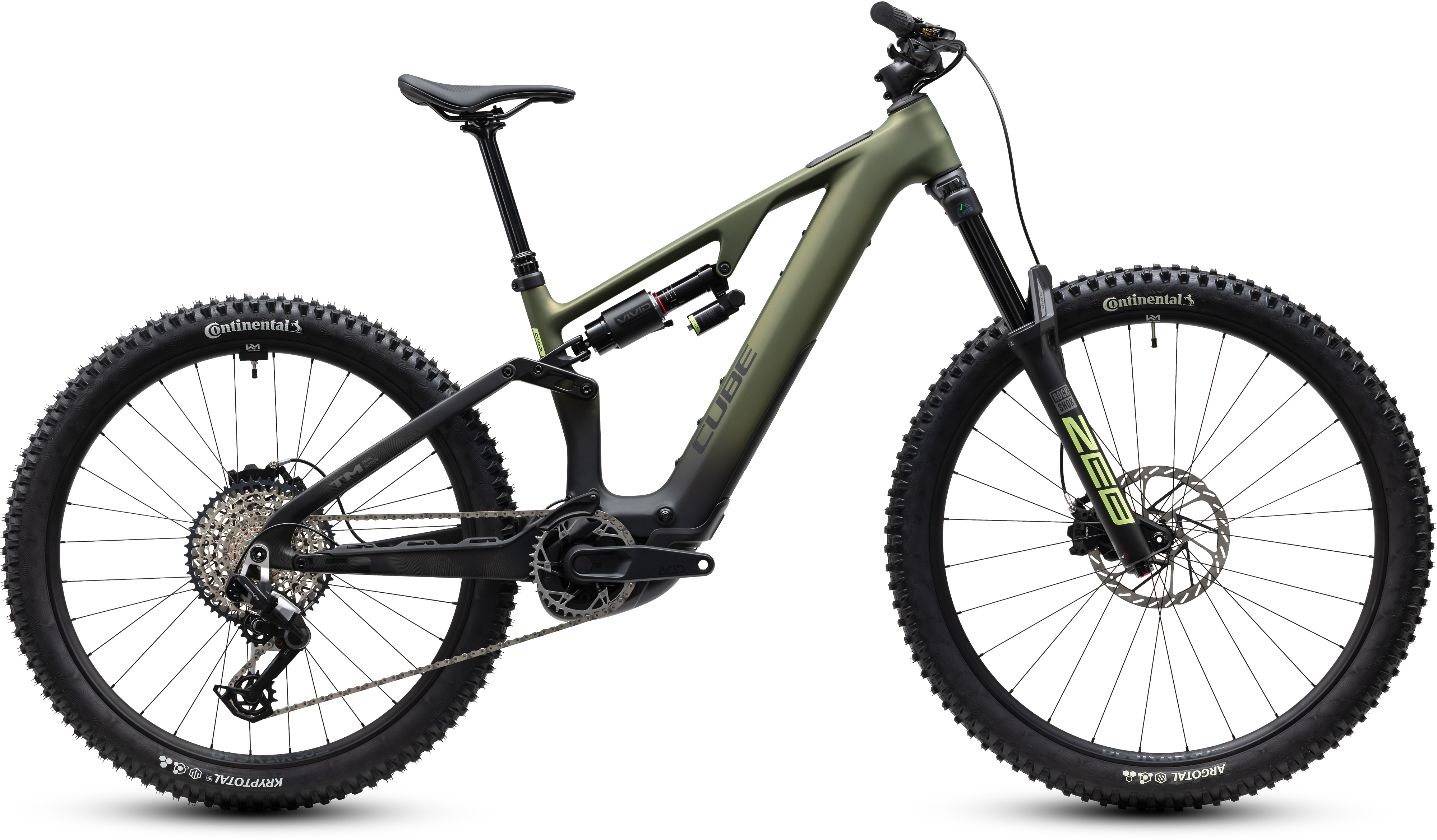 Ciclism - BICICLETA ELECTRICA CUBE AMS HYBRID 177 C:62 TM 600X REEDGREEN GILLS 2027 M