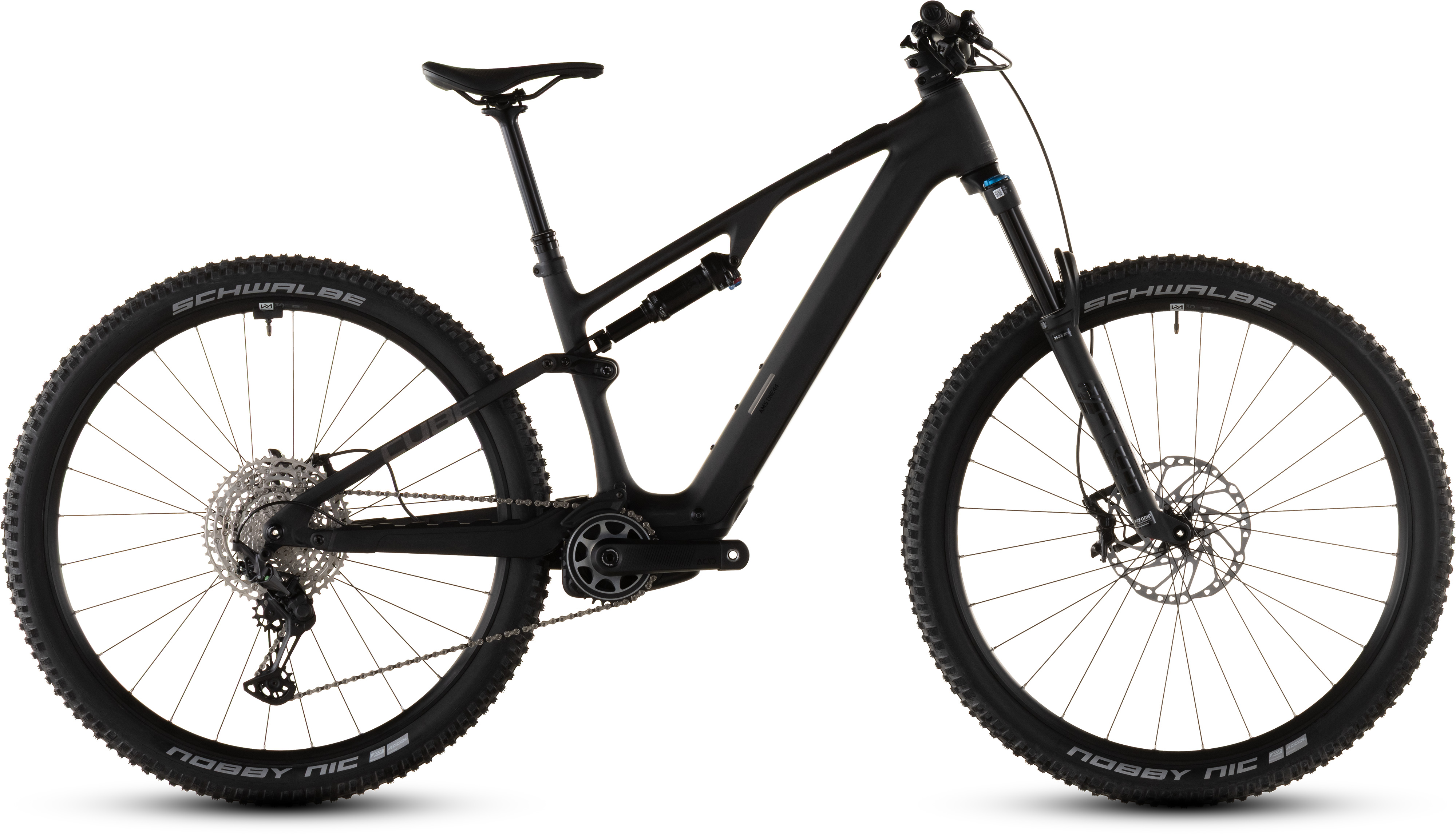 Biciclete electrice - BICICLETA ELECTRICA CUBE AMS HYBRID ONE44 C:62 PRO 400X BLACKLINE 2026 XL